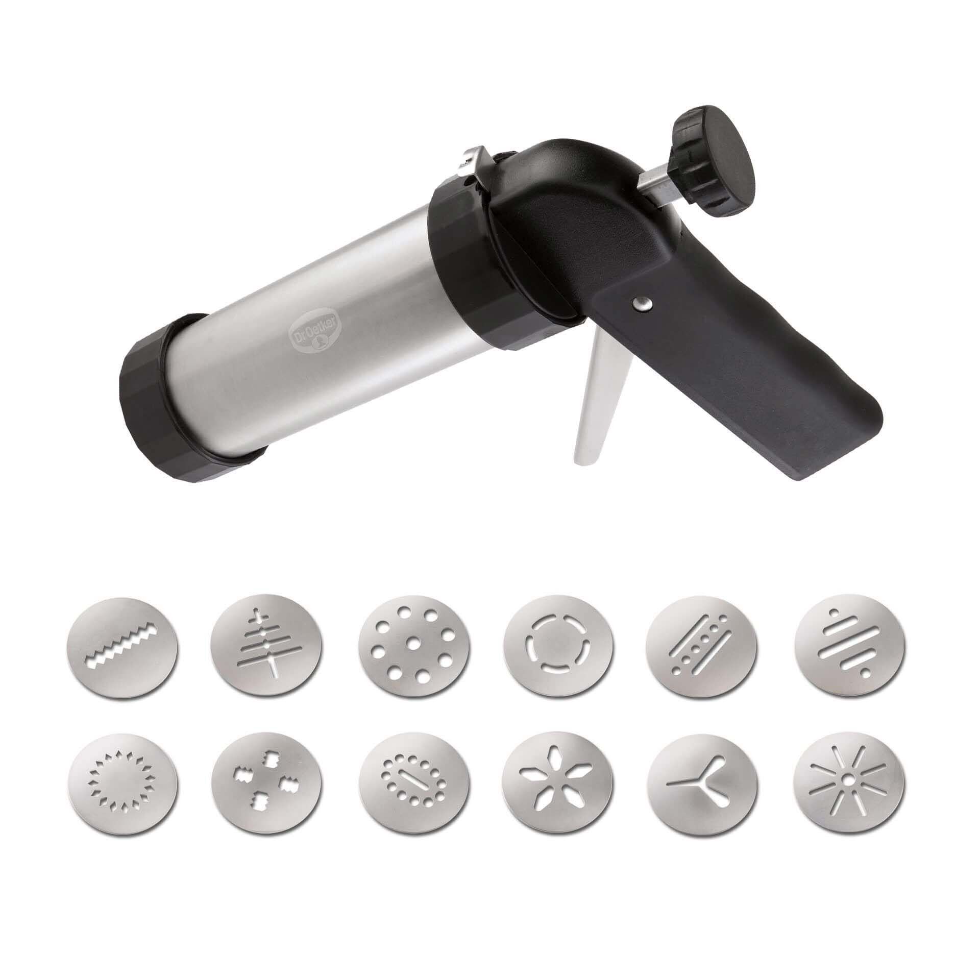 Gebäckpresse inkl. 12 Formscheiben, 13-teilig