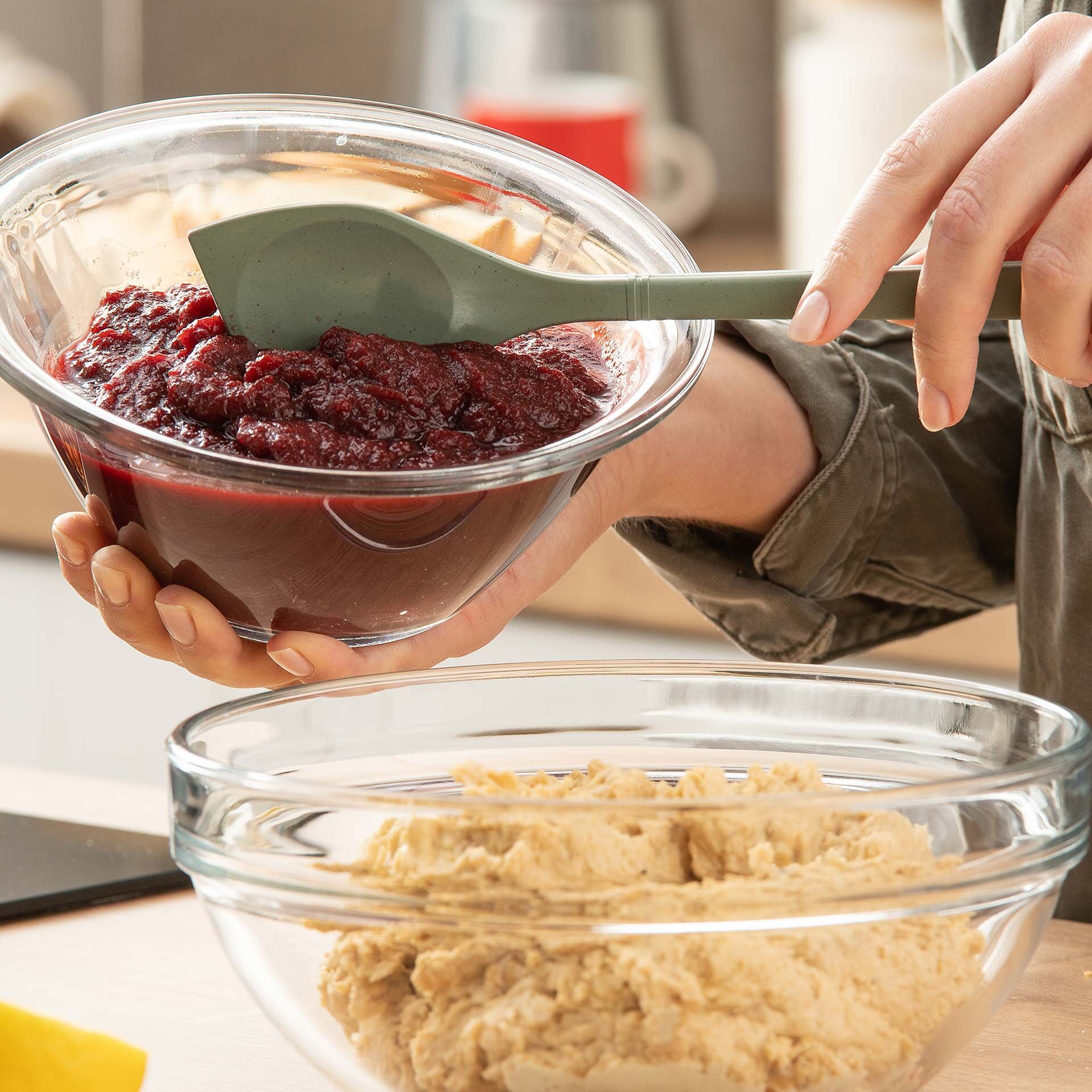 Kochlöffel spitz Balance , grün