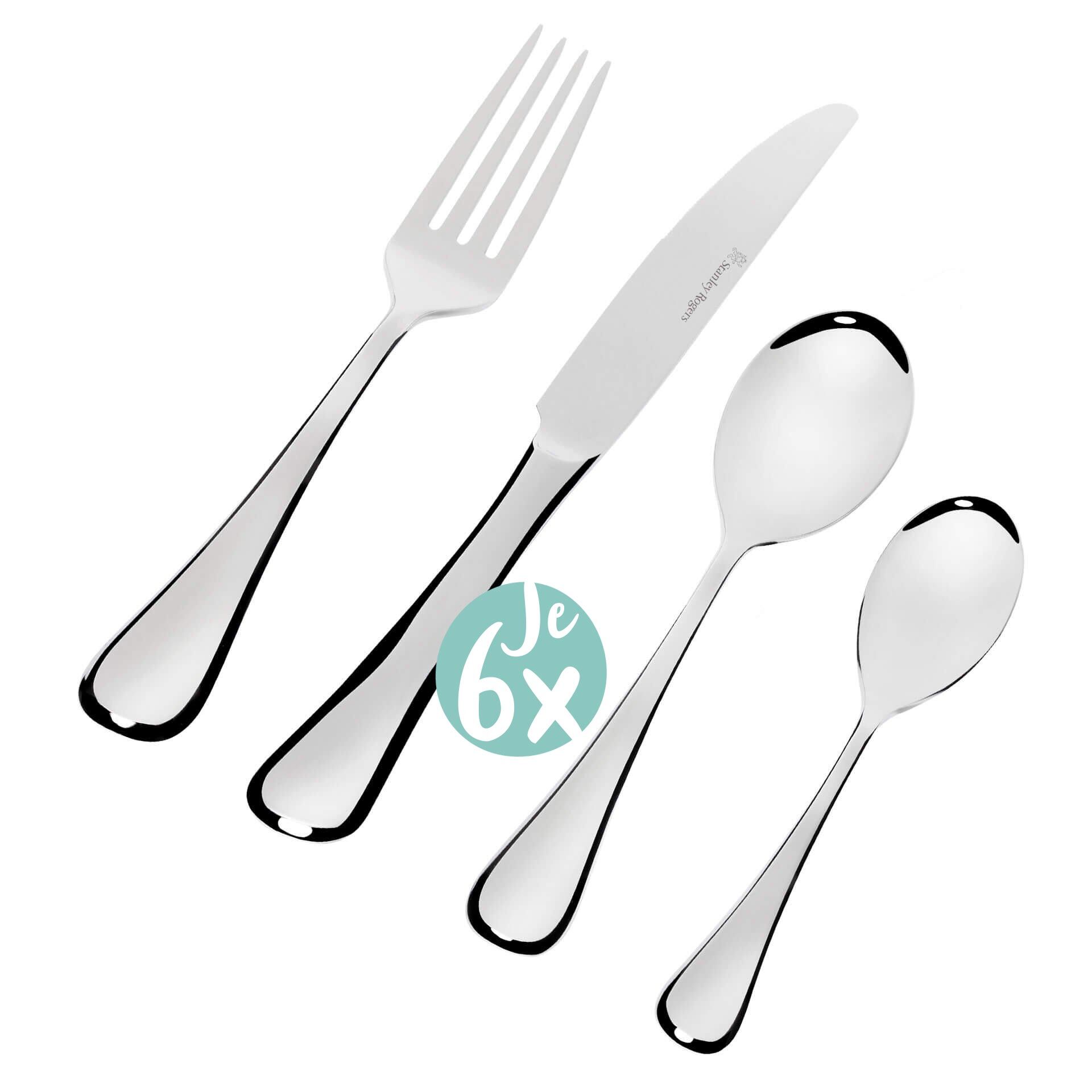 Besteck-Set "Chelsea ", Edelstahl, 24-teilig