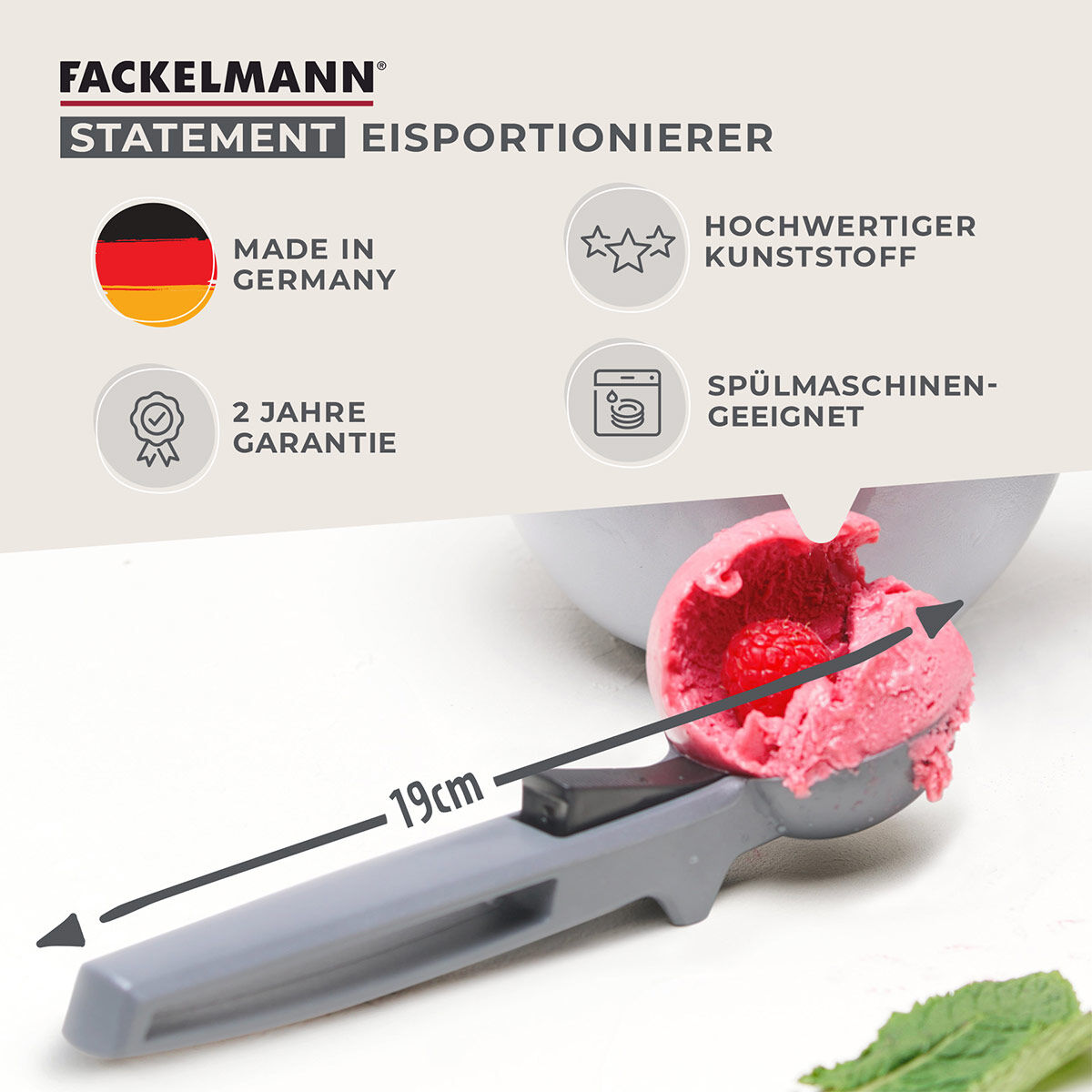 Eisportionierer mit Ausheber Statement Eisportionierer mit Ausheber Statement