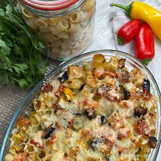 Rigatoni-Gratin mit Gemüse &amp; Käse | Fackelmann