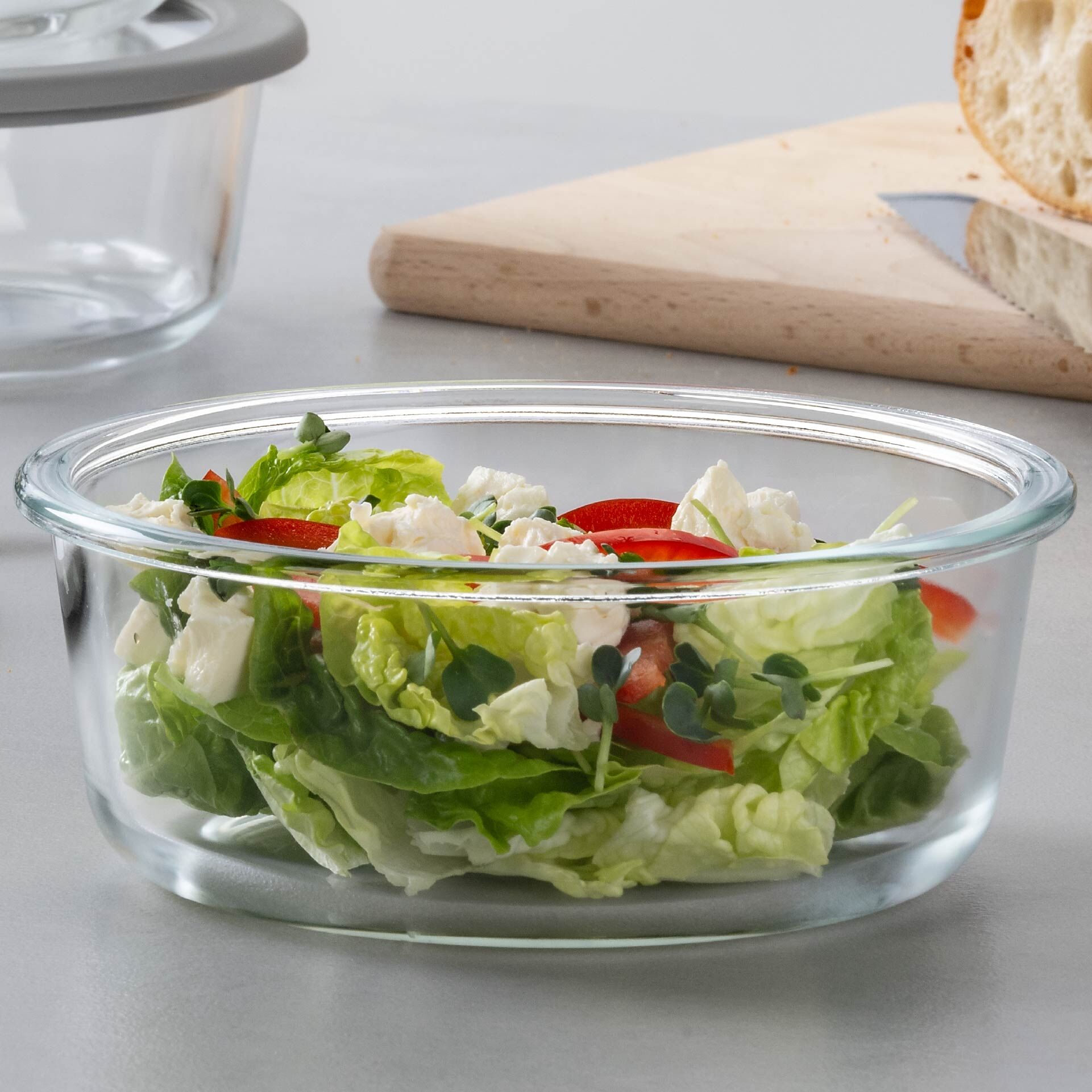 Vorratsdose Glas, rund, 600ml