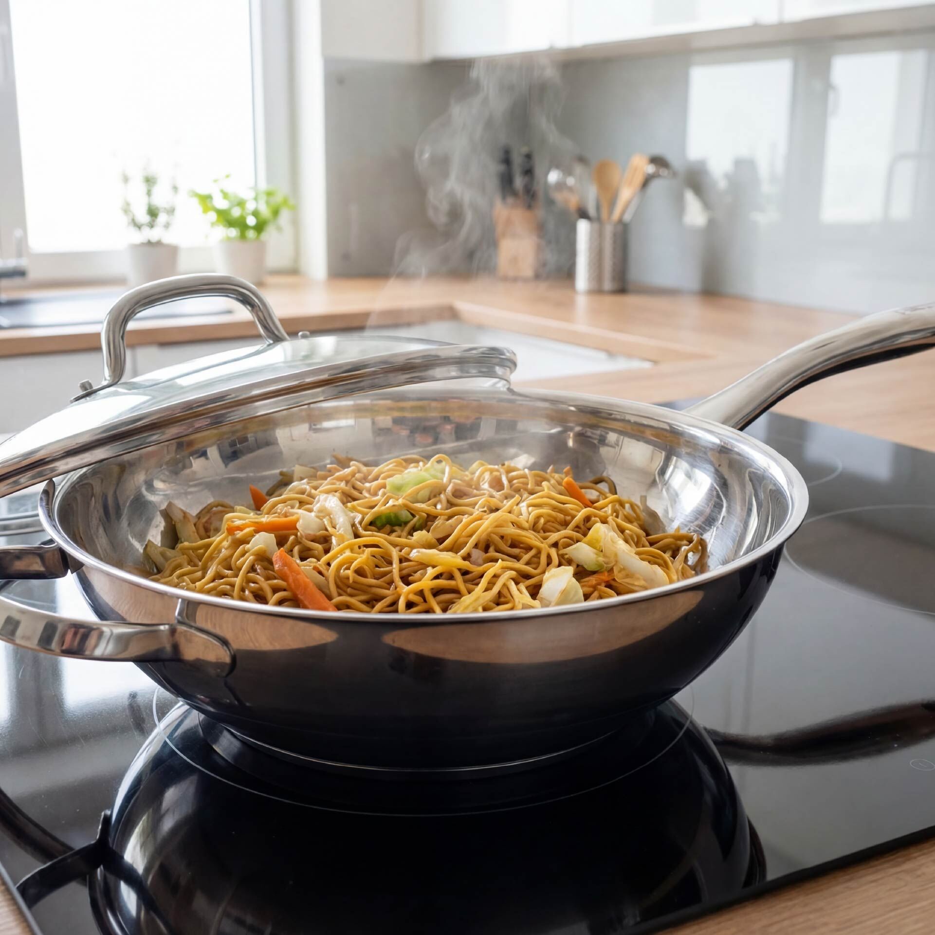 Wokpfanne mit Deckel Rosenheim, Ø28cm