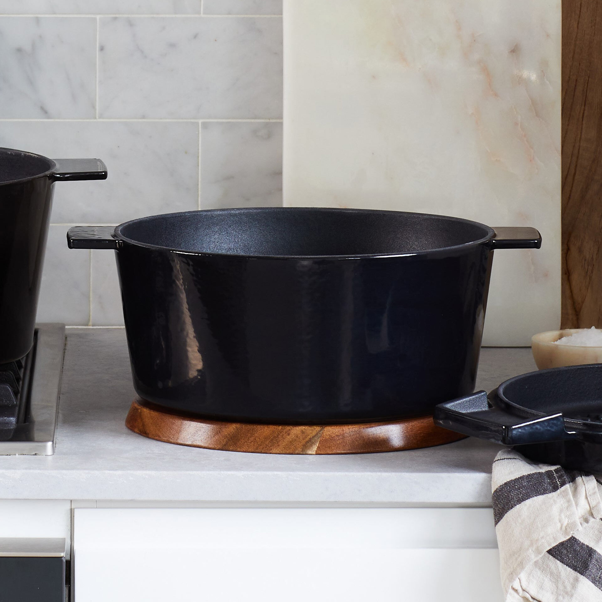 Cocotte mit Grilldeckel, 24cm, Gusseisen, schwarz Cocotte mit Grilldeckel, 24cm, Gusseisen, schwarz