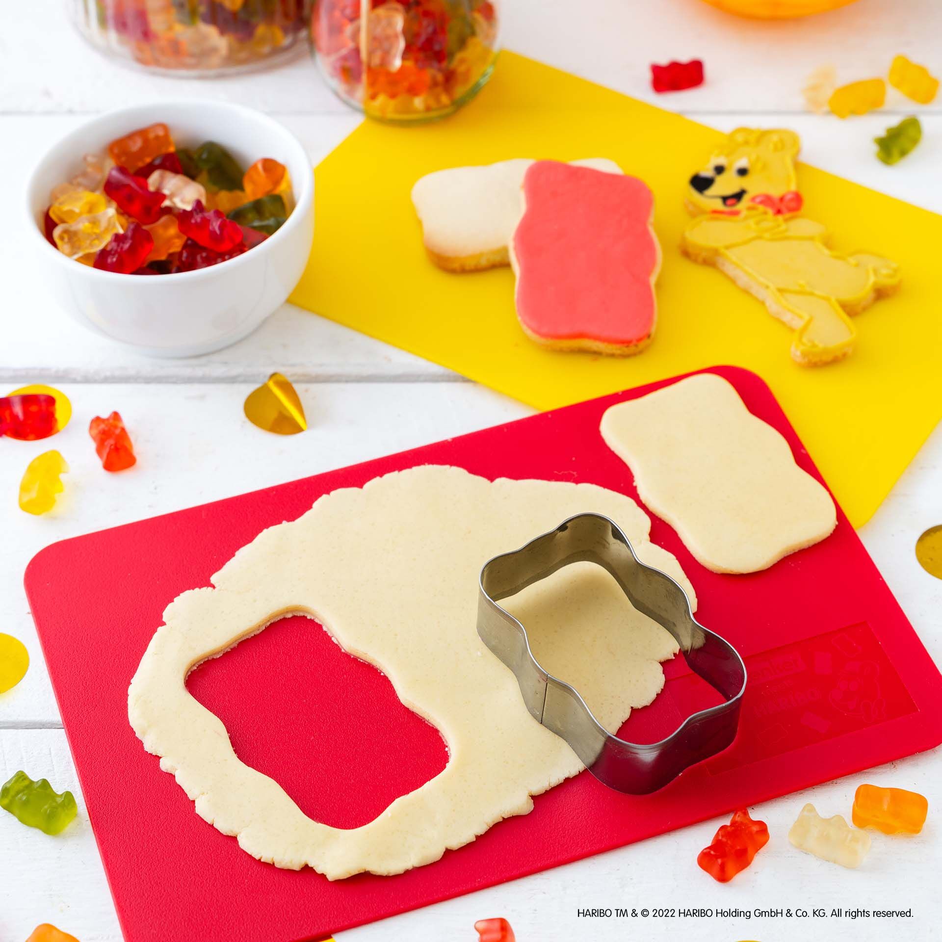 Schneidmatten-Set "HARIBO Goldbär", 24x16cm, 2-tlg