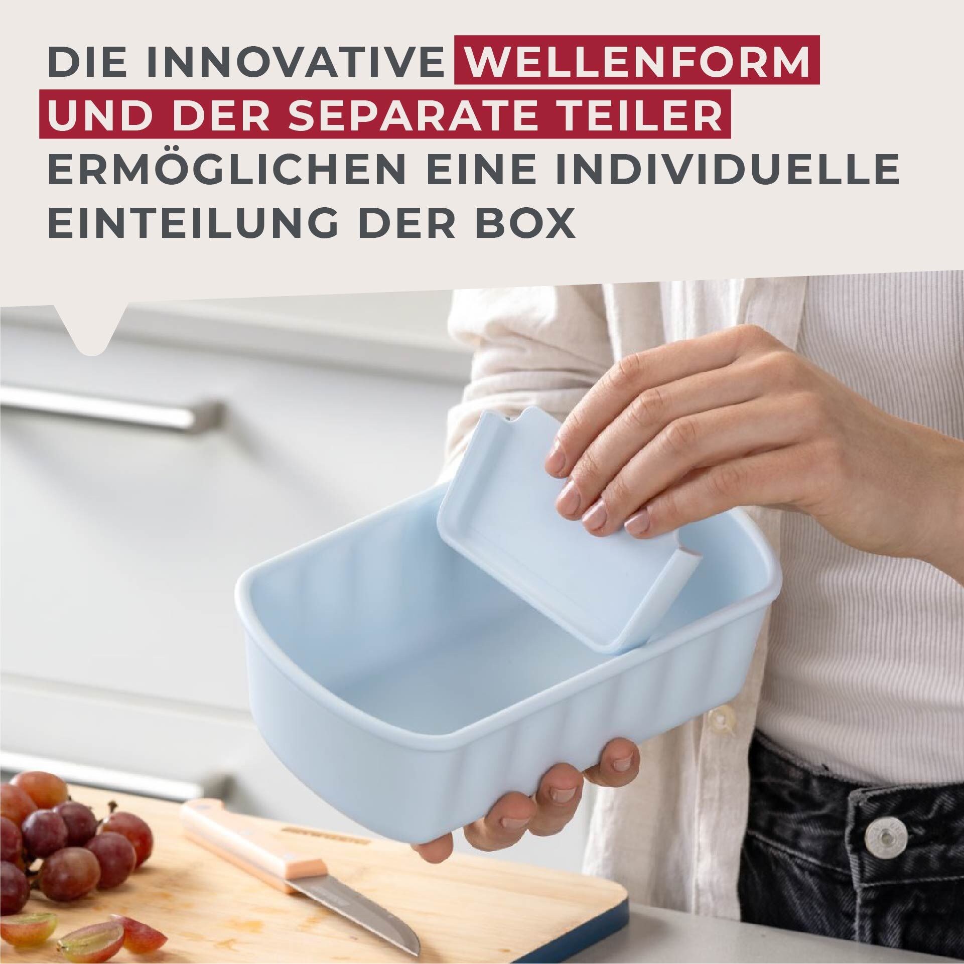 Flexibox Be The Move, blau, 1000ml, 3-tlg.