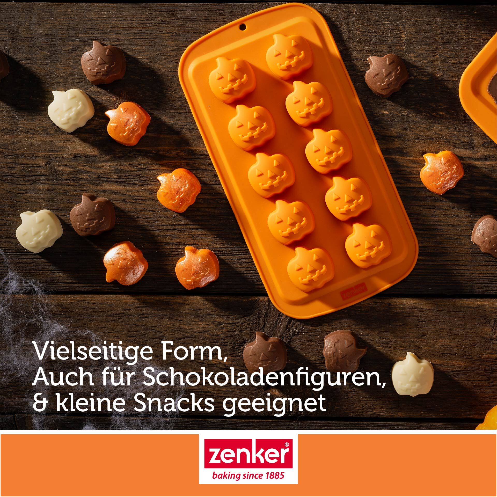 Happy Halloween Baking Schokoform/Eiswürfelformer Mini-Kürbis