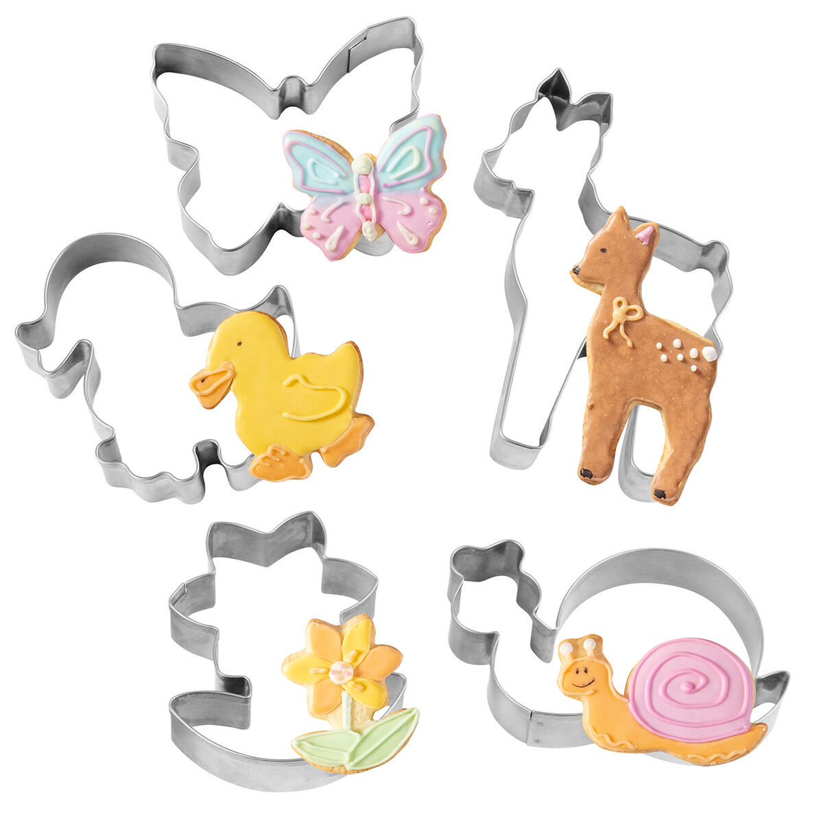 Ausstecher Goldiges Ostern Waldzauber, 5-teilig