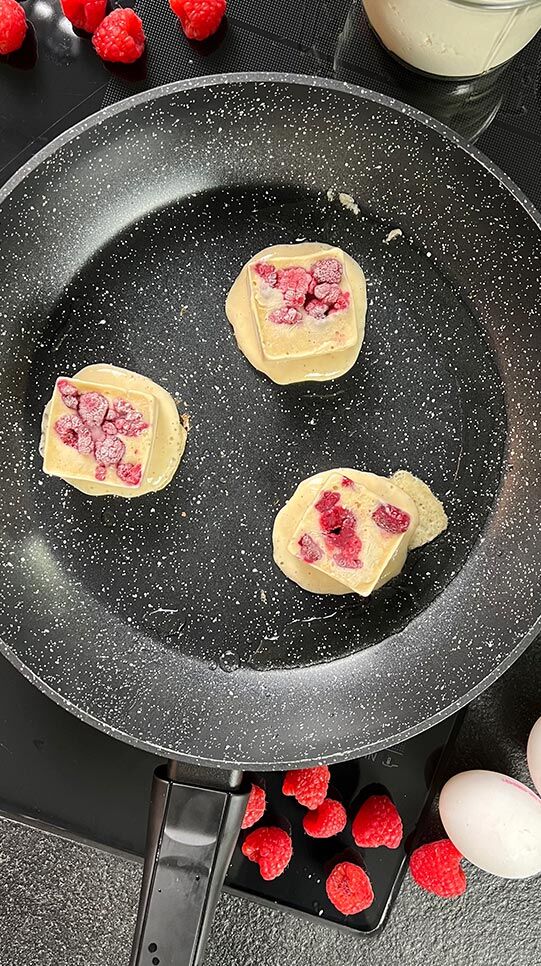 Himbeer Quark Pancakes