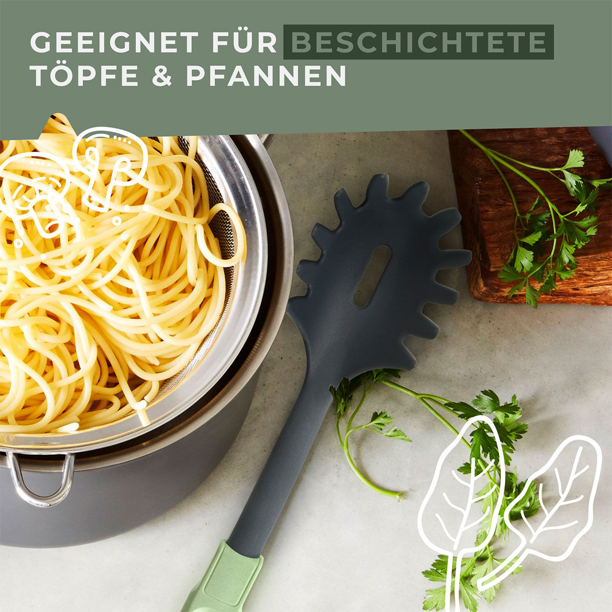 Spaghettilöffel Ecolution, 32cm