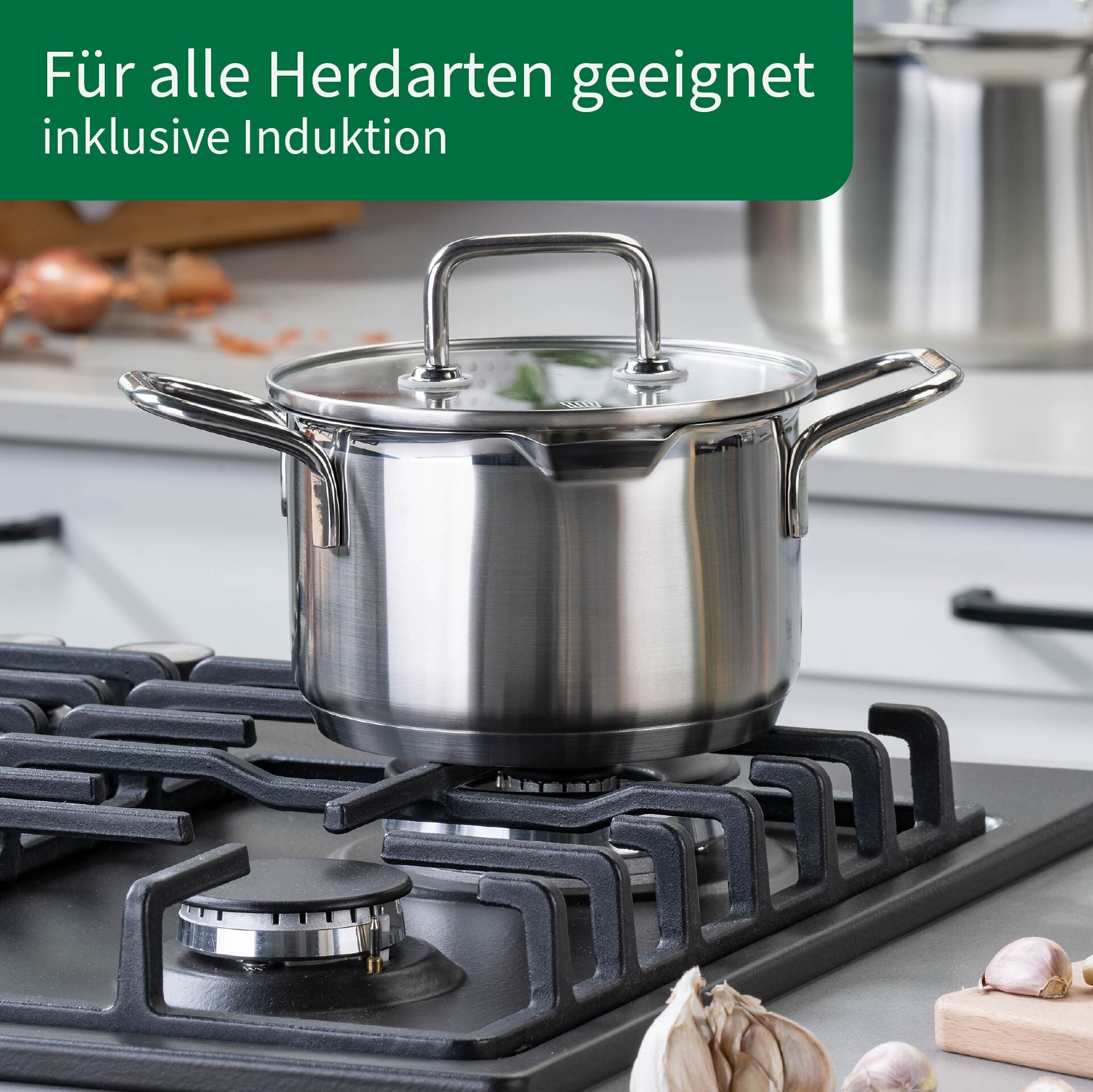 Kochtopf mit Glasdeckel Nürnberg, Ø16cm