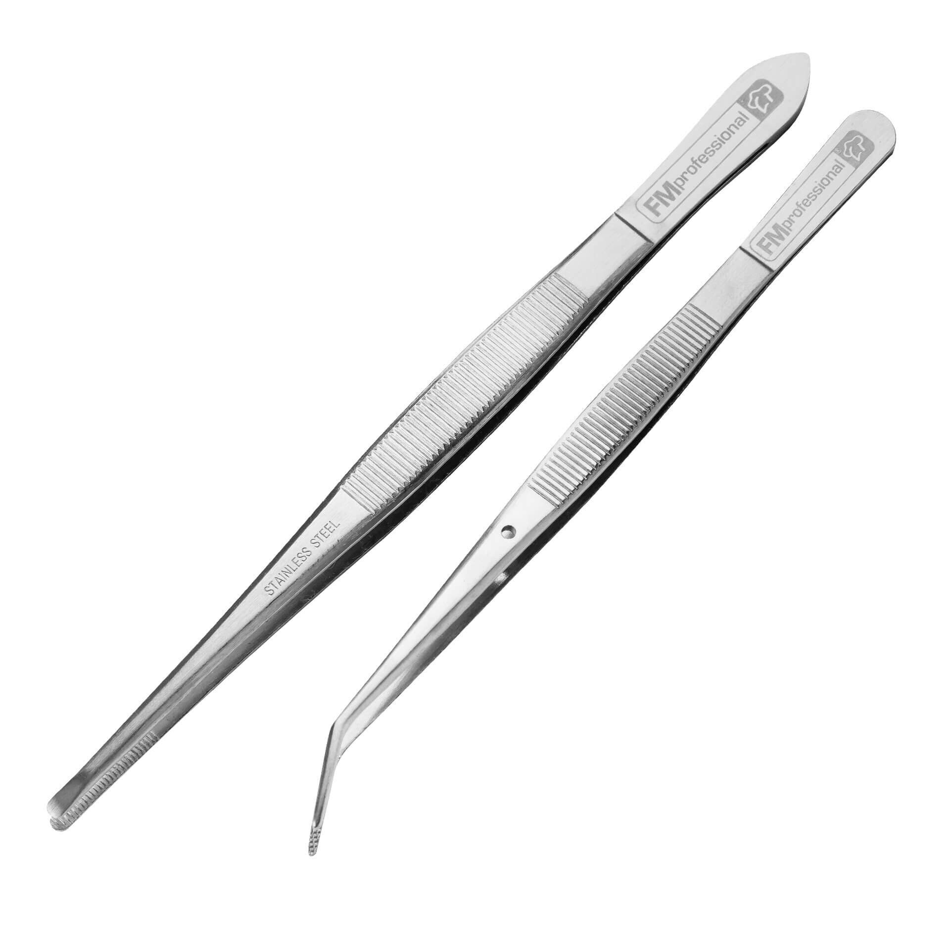 Dekorations-Pinzetten, Edelstahl, 2-teilig