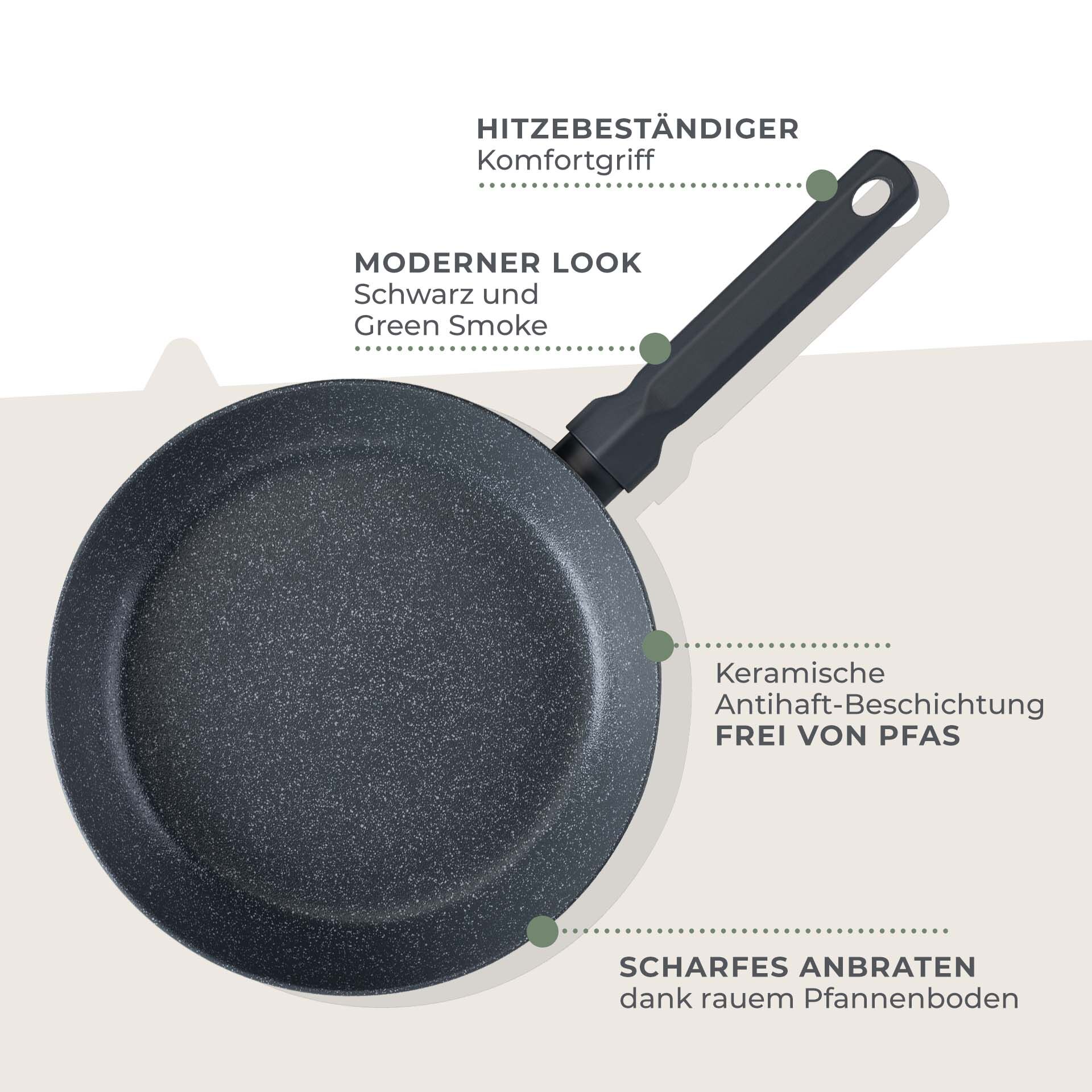 Bratpfanne Balance, Keramik, antihaft, Ø28cm