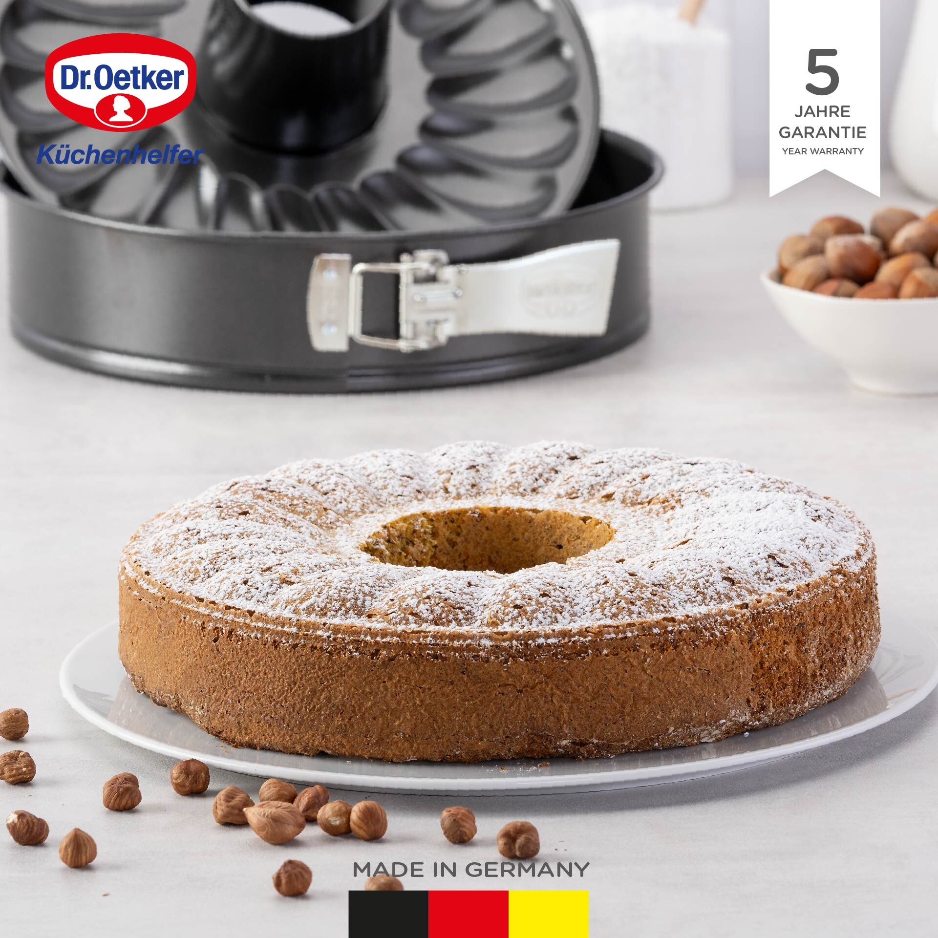 Springform mit Flach- und Rohrboden Classic, Ø28cm