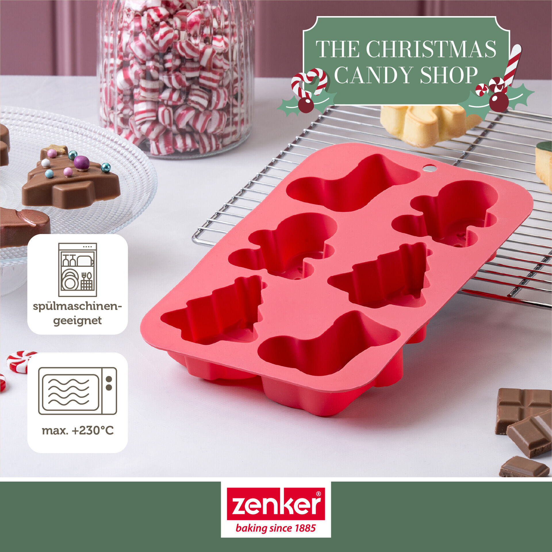 Minikuchenform The Christmas Candy Shop