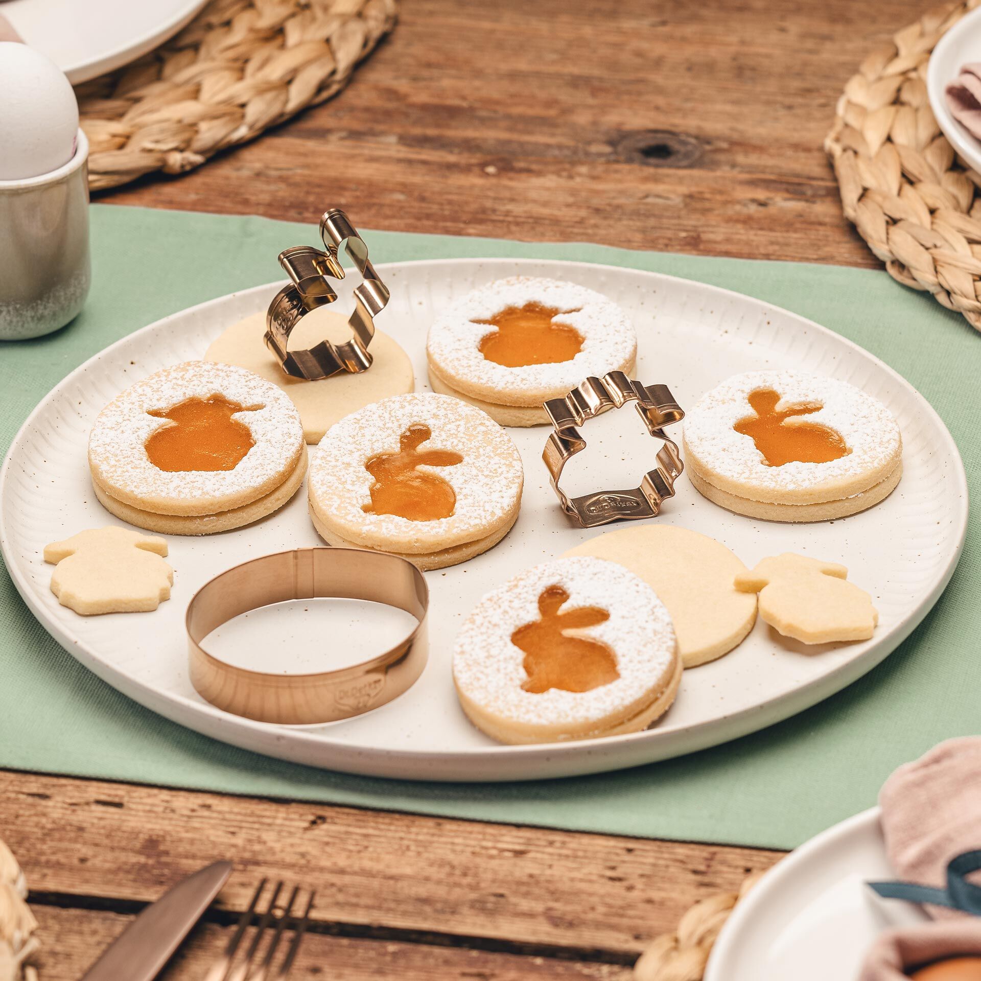 Linzer Ausstecher Set Vintage Oster Manufaktur, 3-teilig