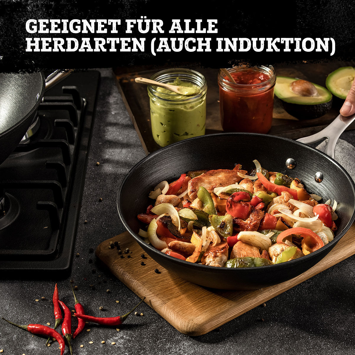 Profi Wokpfanne Force, Ø28cm