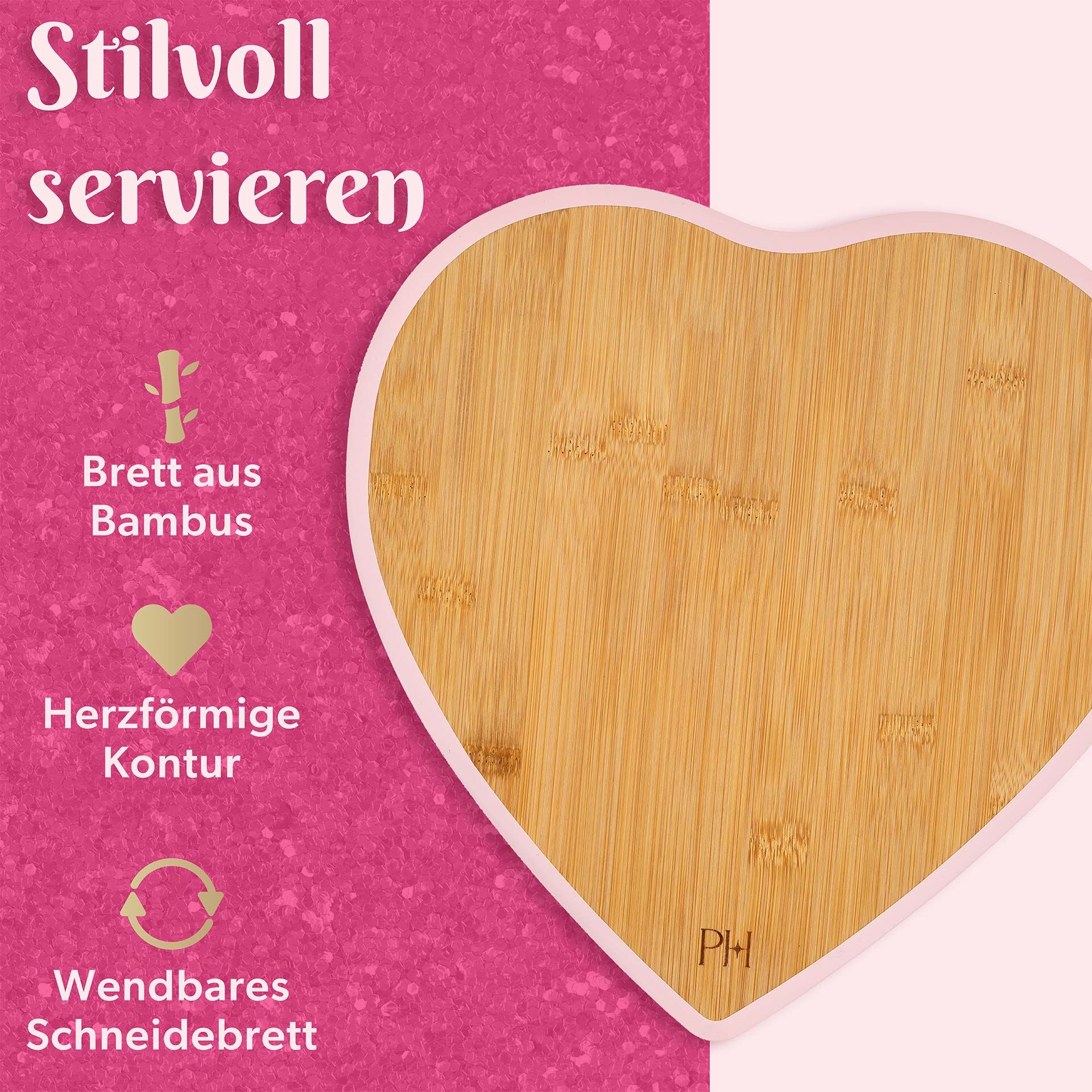 Käsemesser-Set inkl. Schneidebrett, 4-teilig