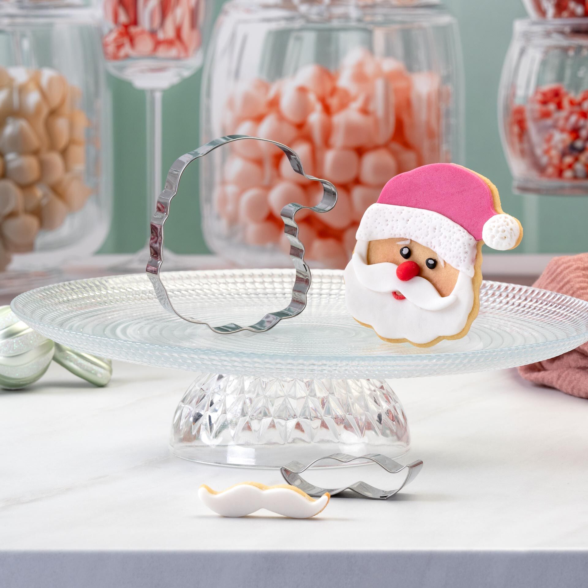 Ausstecher-Set Santa und Mustache The Christmas Candy Shop