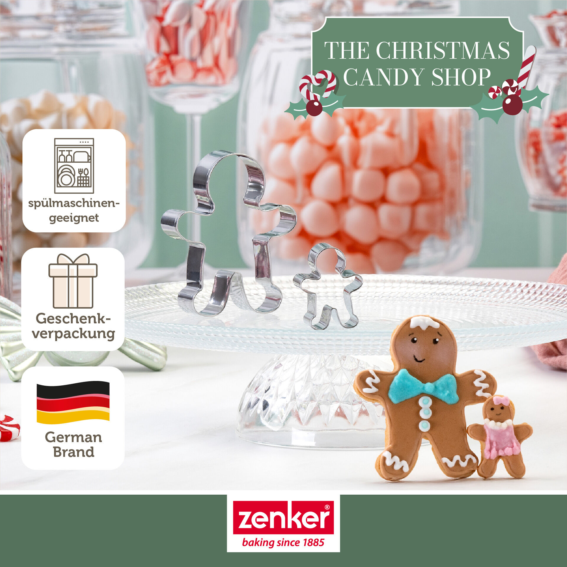 Ausstecher-Set Lebkuchenmann The Christmas Candy Shop