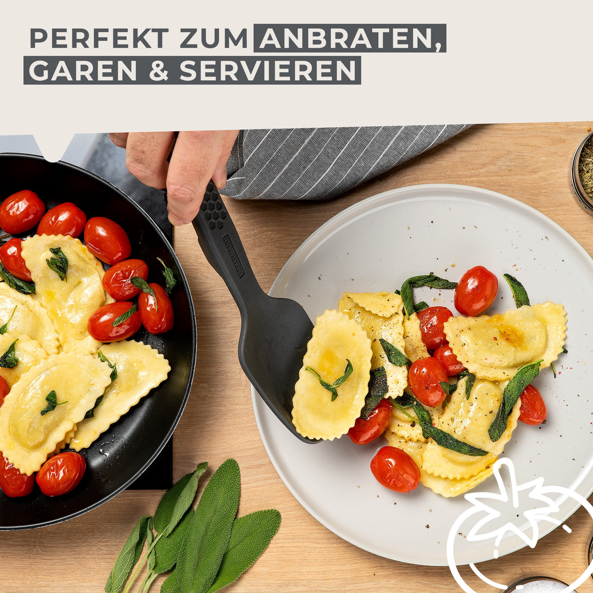 Servierlöffel Statement, Silikon