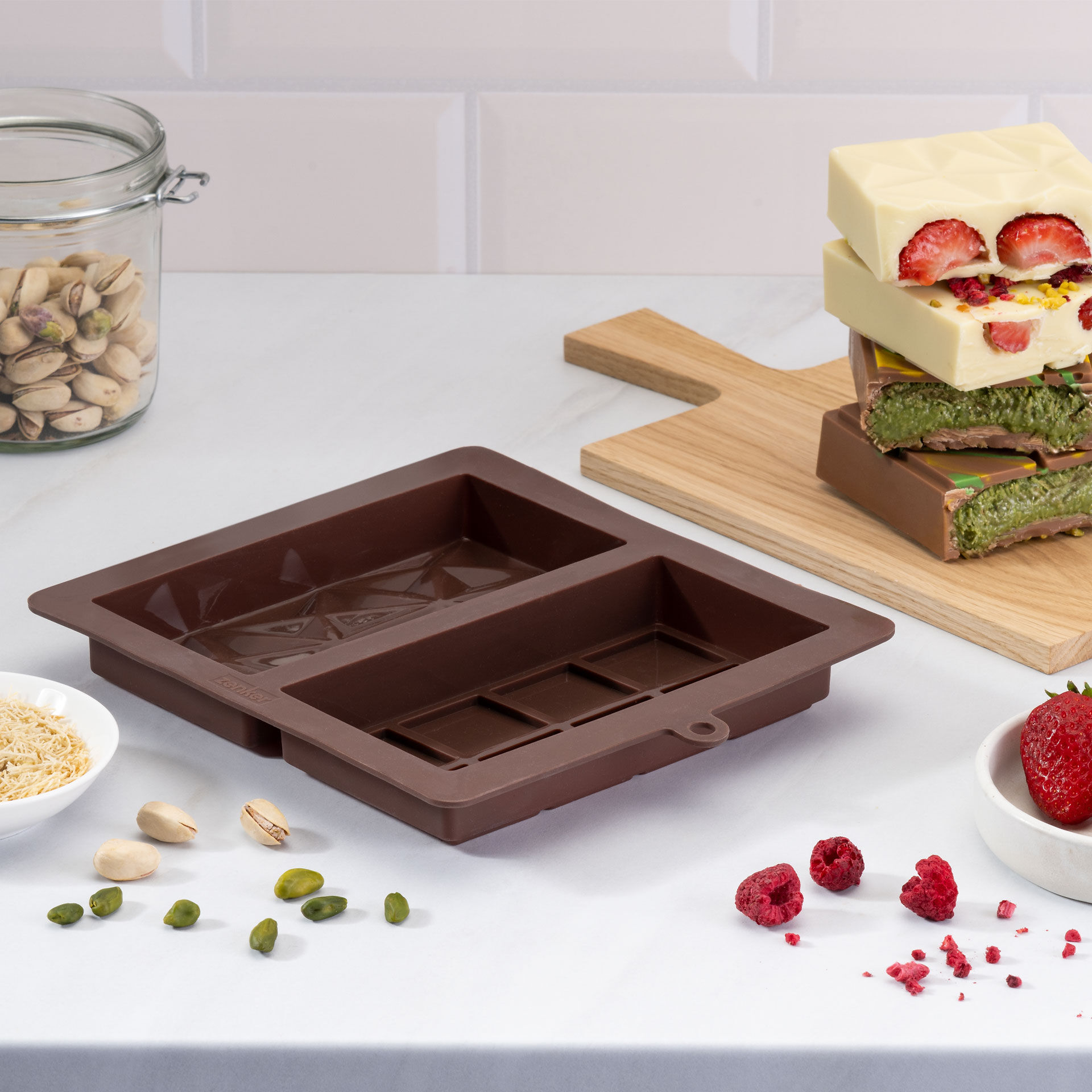 Schokoladenform Dubai-Schokolade, Silikon