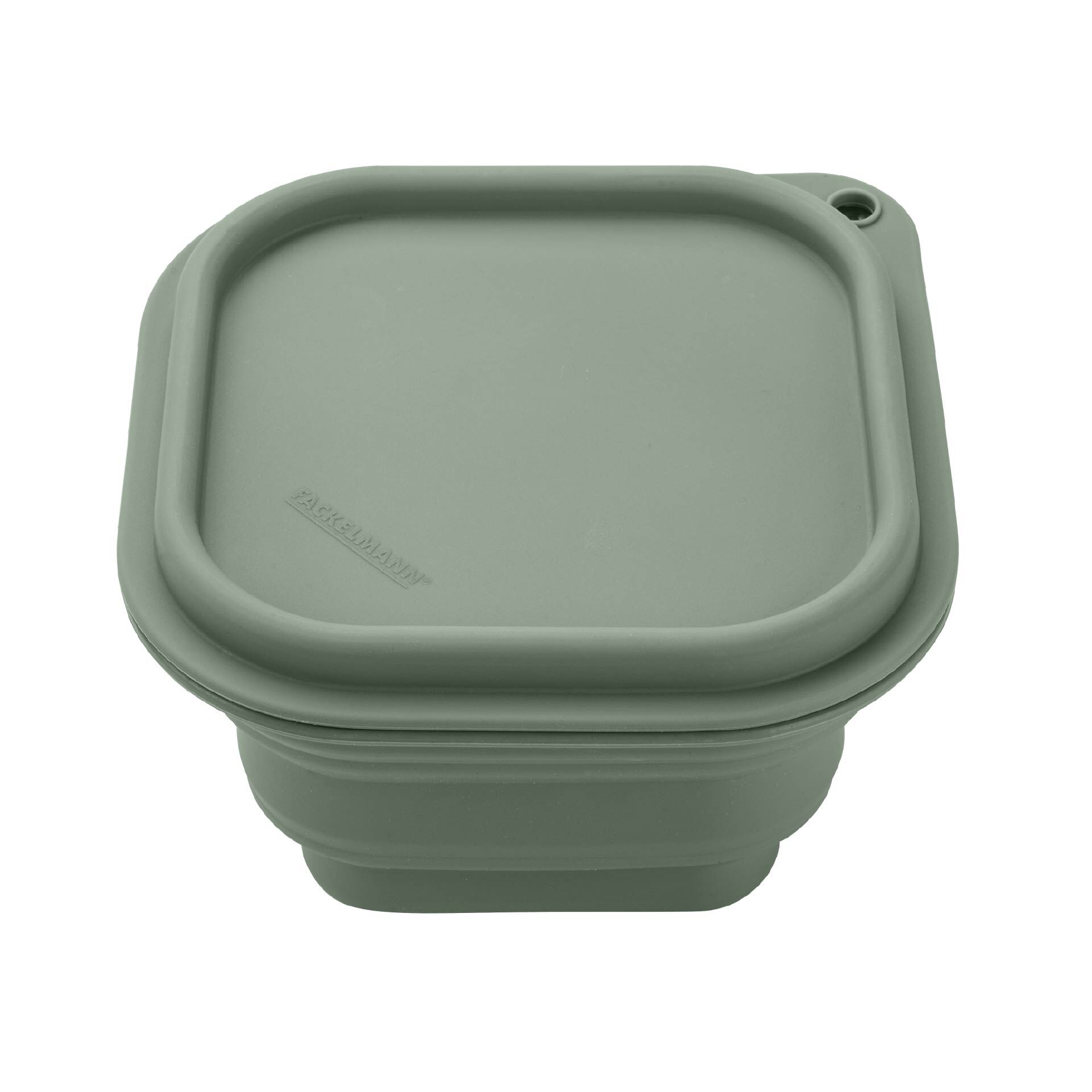 Snack Box Be The Move, faltbar, eckig, 13x13cm, grün