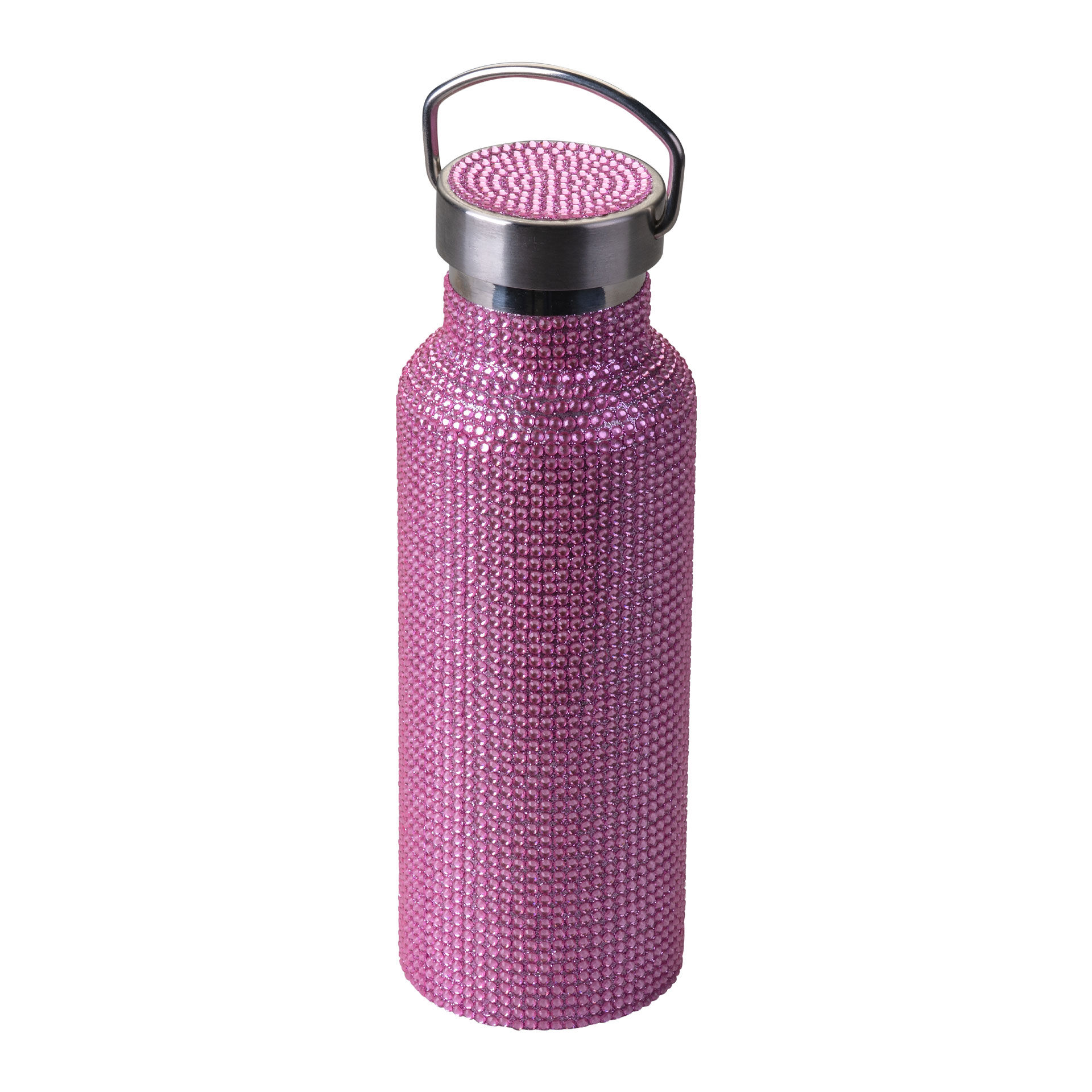 Trinkflasche Pink, Strass, 500ml