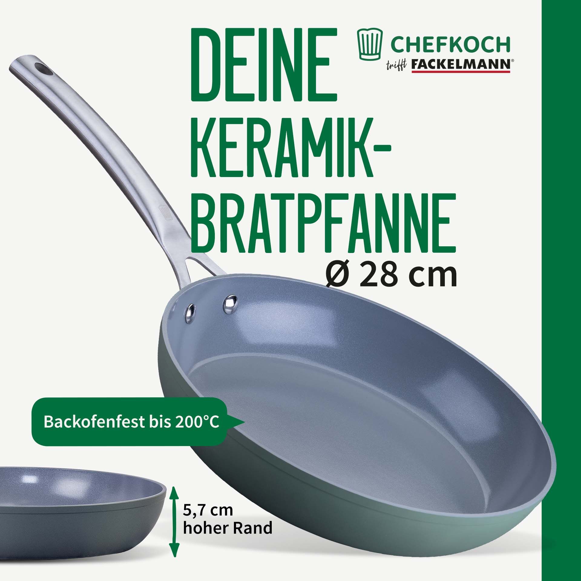 Bratpfanne Stuttgart, keramische Antihaft-Beschichtung, Ø28cm