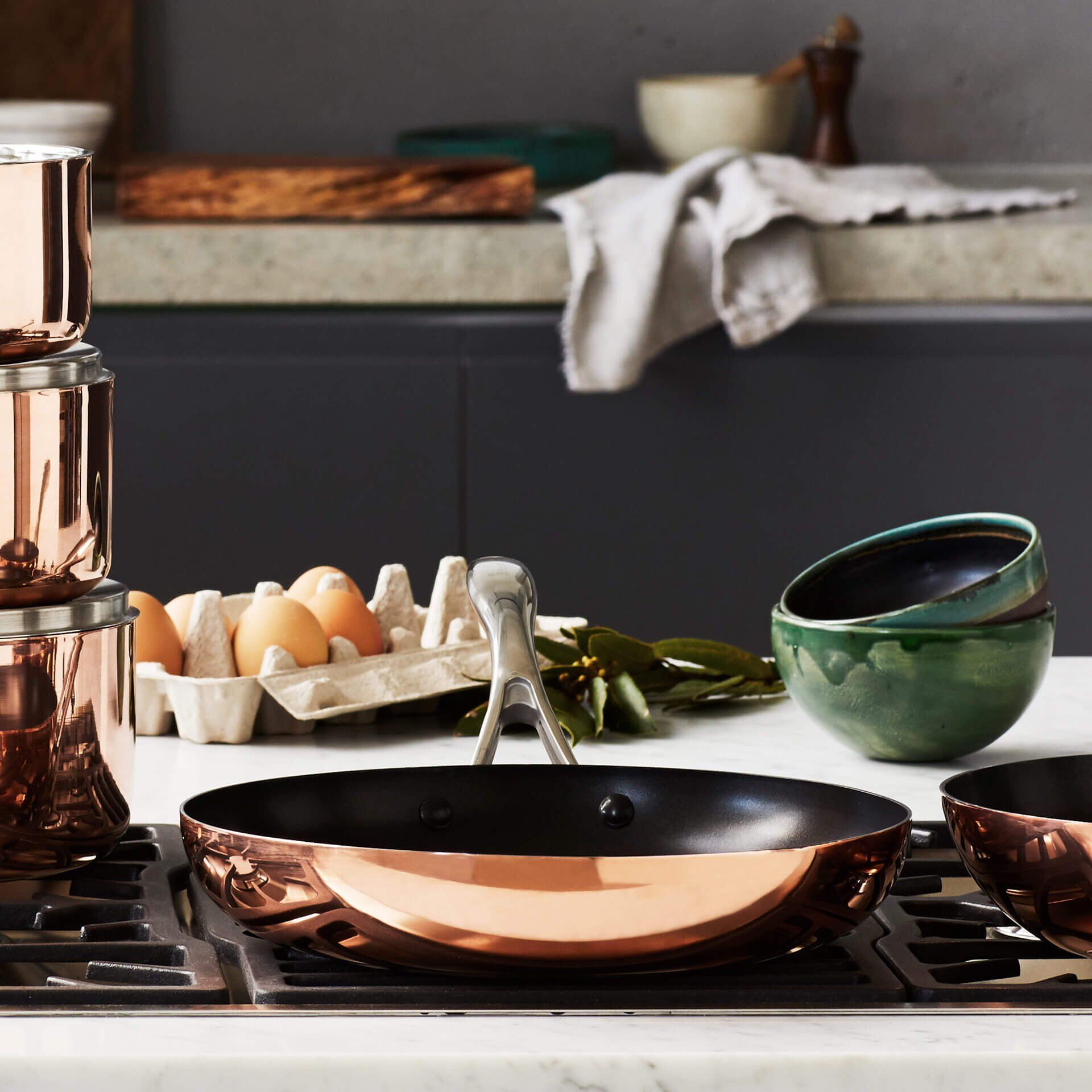 Bratpfanne Copper Tri-Ply, Ø24cm, Edelstahl