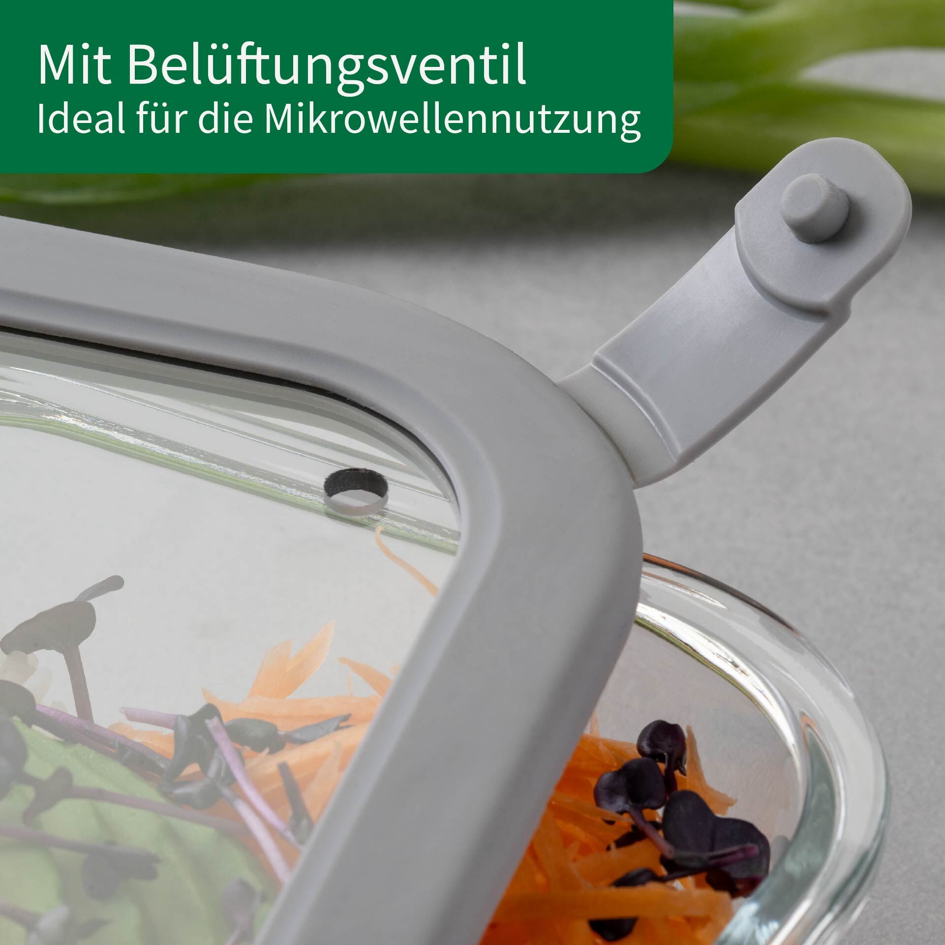 Vorratsdose Glas, eckig, 800ml