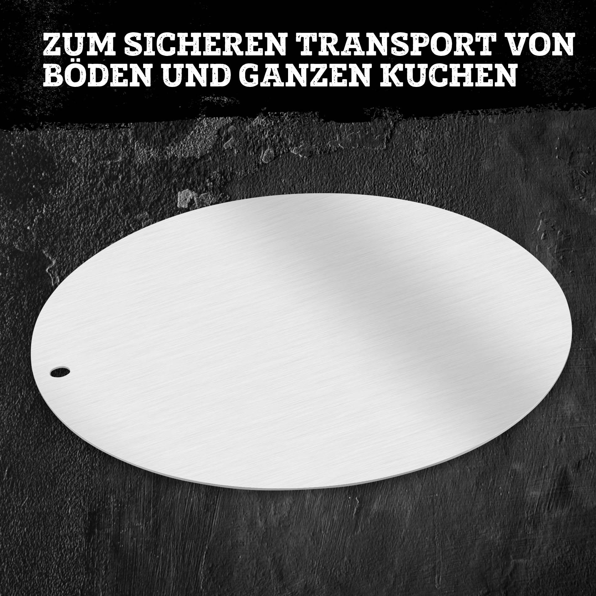 Profi-Tortenunterlage, Ø32cm, Aluminium