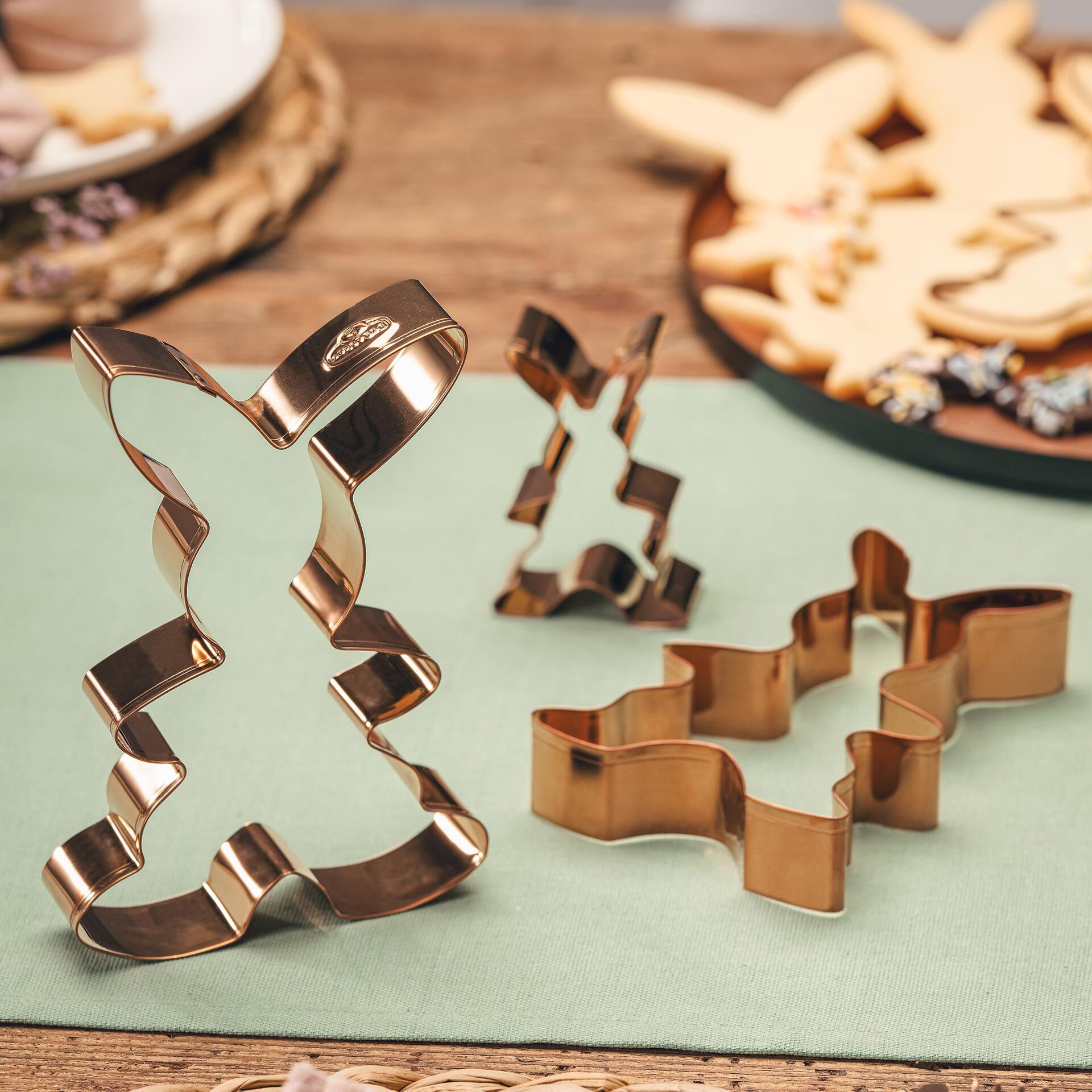 Ausstecher-Set Hasenfamilie Vintage Oster Manufaktur, 3-tlg.