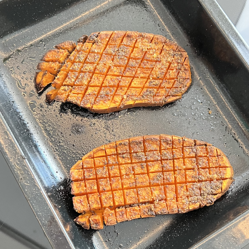 Gitter-Süßkartoffeln