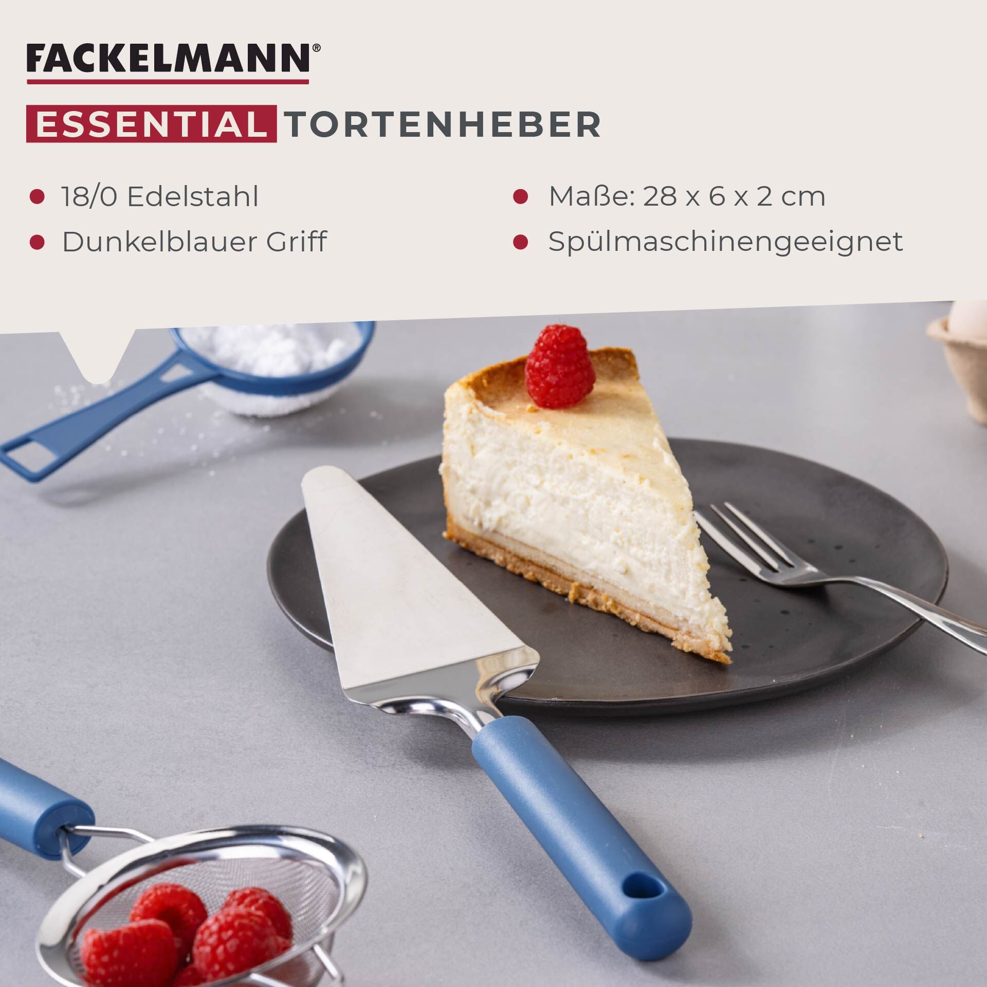 Tortenheber Essential, blau