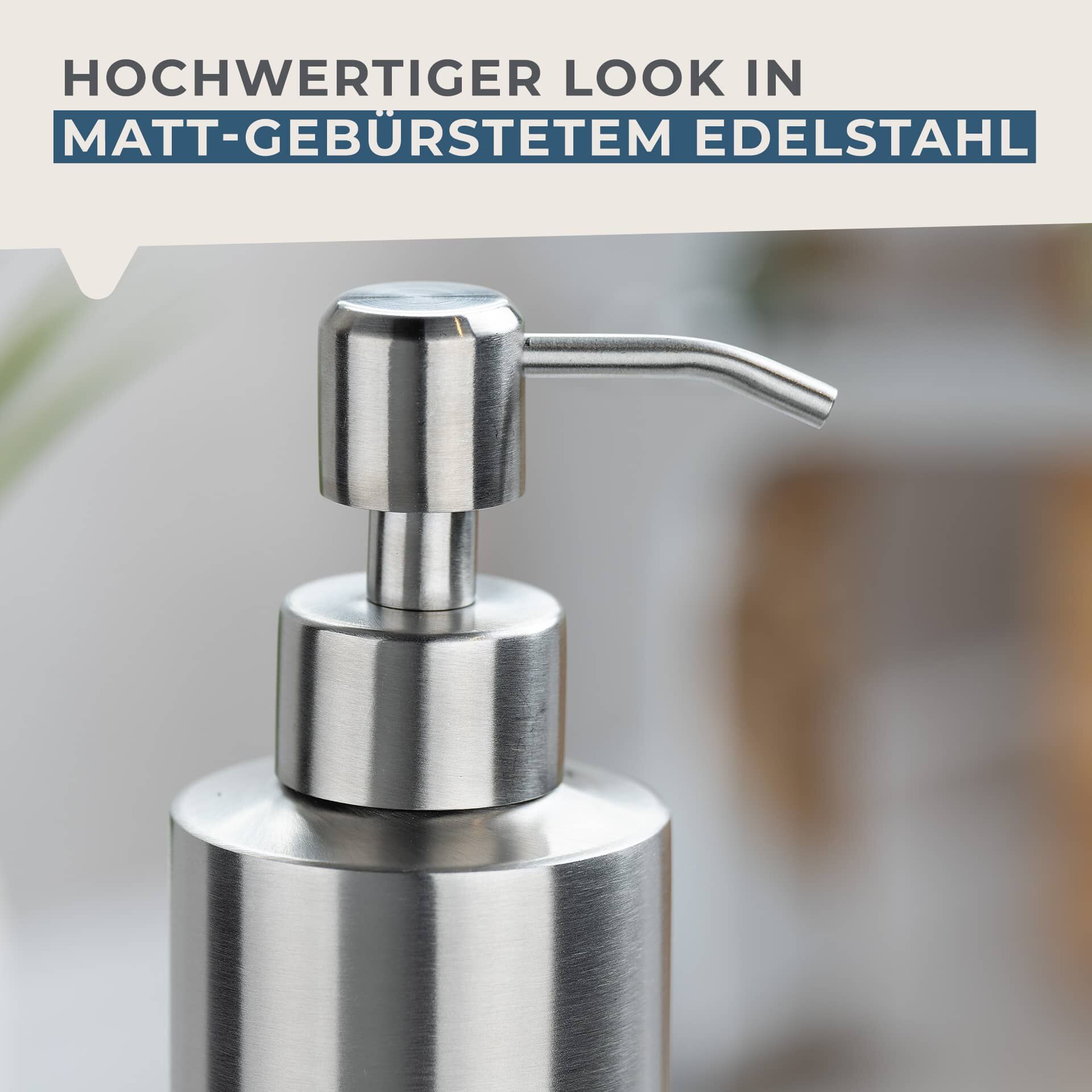 Seifenspender, 350ml, Edelstahl