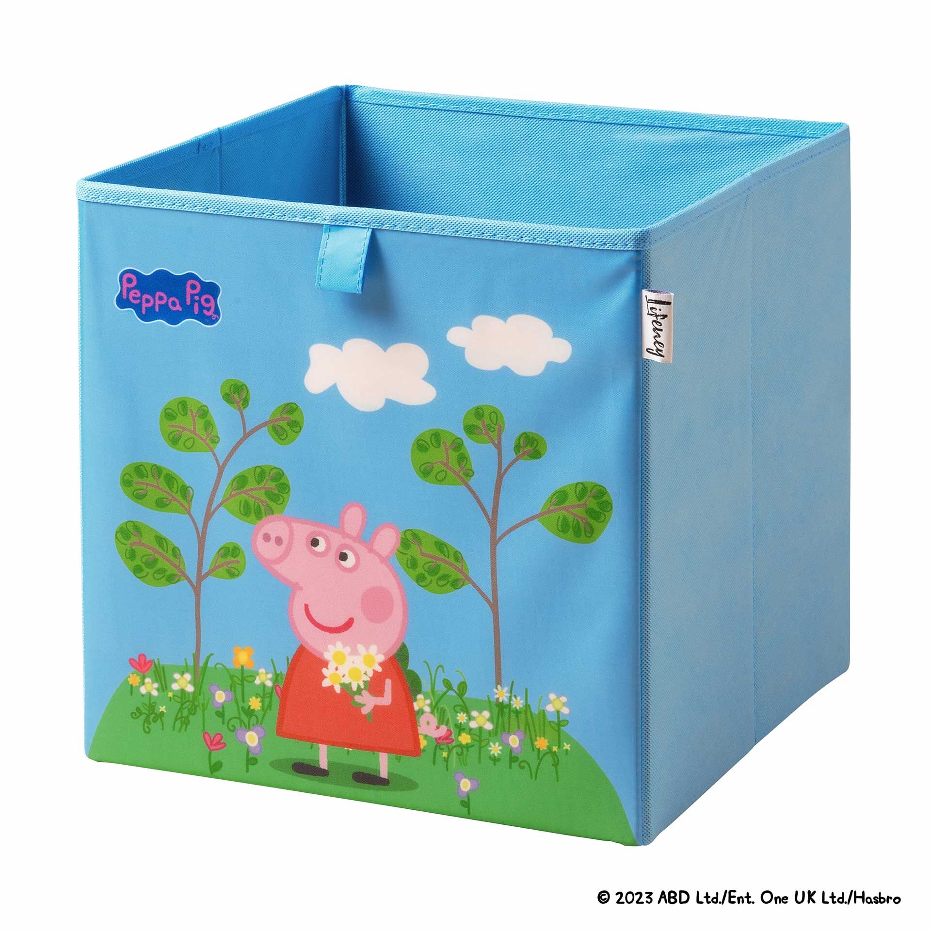 Aufbewahrungsbox Peppa Pig Blumenwiese, 30x30x30cm