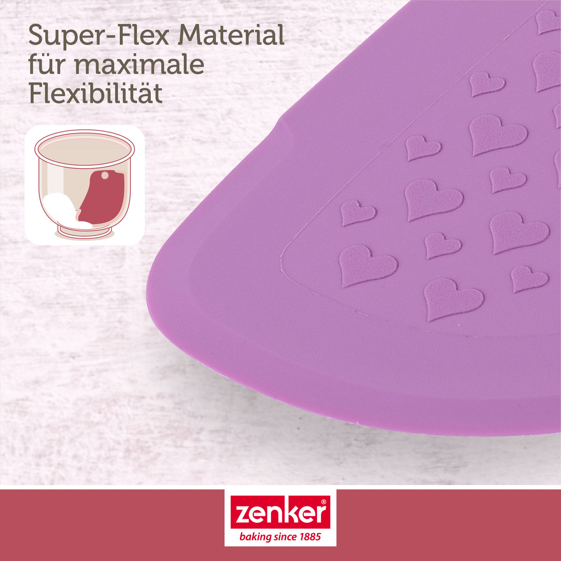 Teigkarte Herz Beloved+