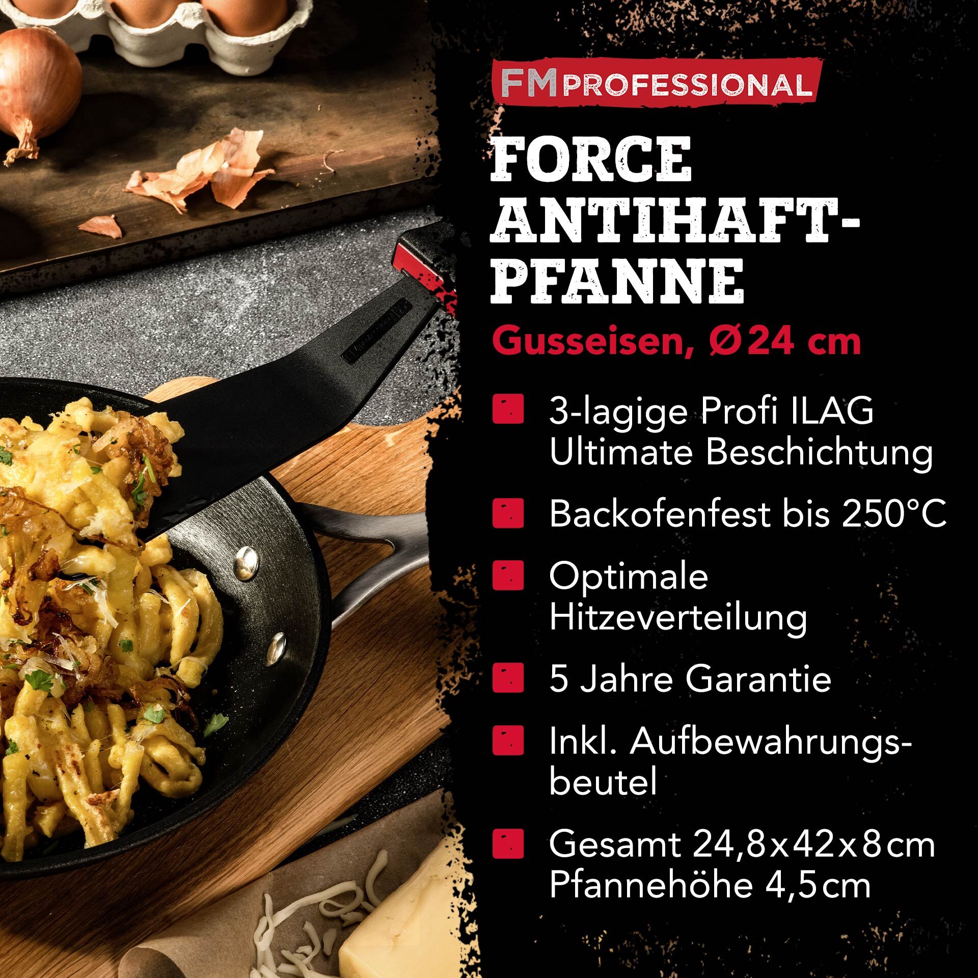 Profi Bratpfanne Force, Ø24cm