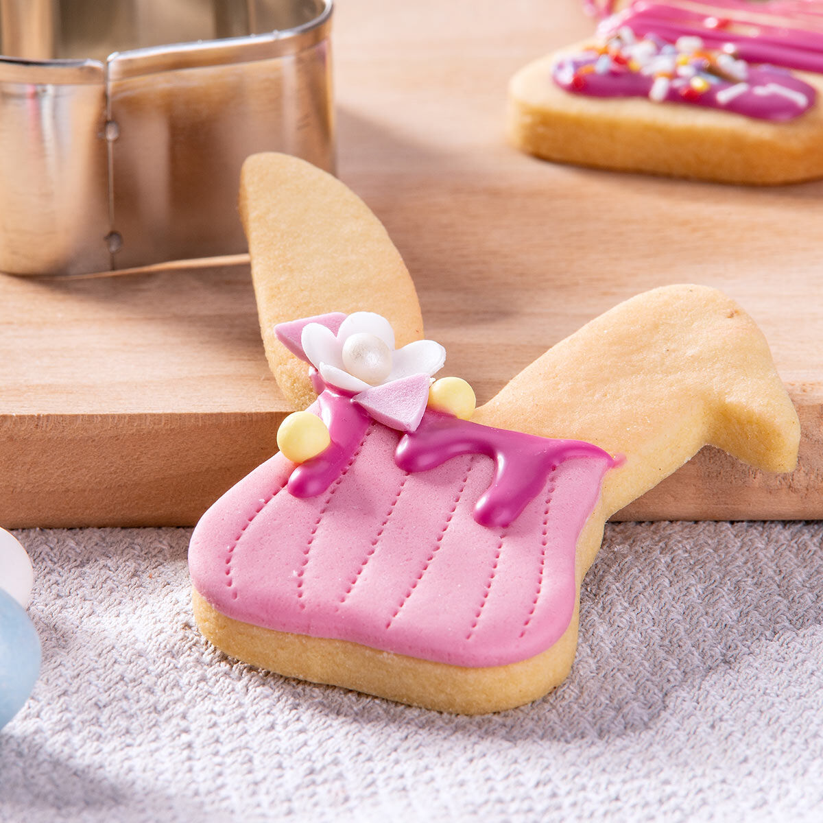 Ausstecher Hasenkopf mit Knickohr, 8x6,5cm