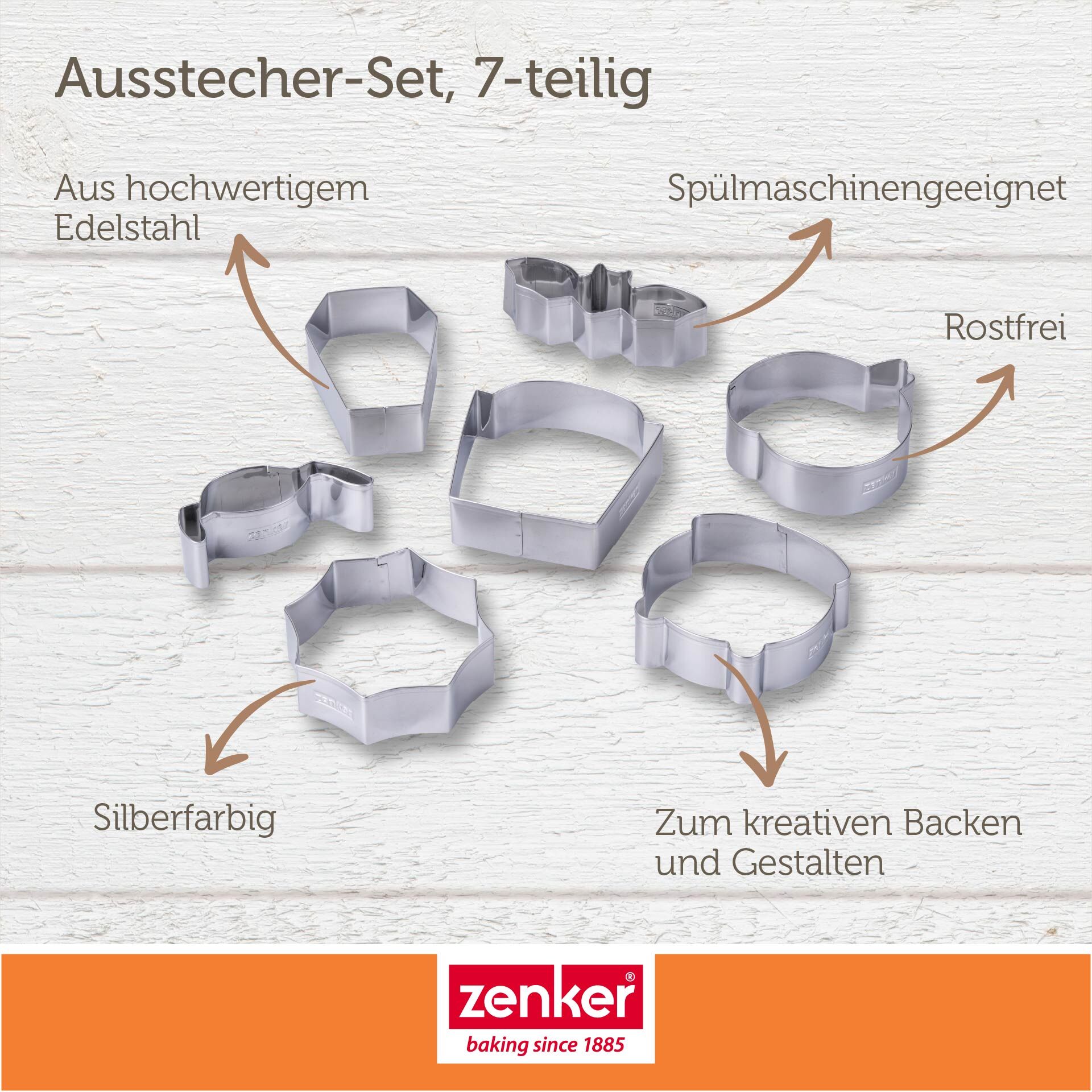 Happy Halloween Baking Ausstecher-Set Halloween, 7-teilig