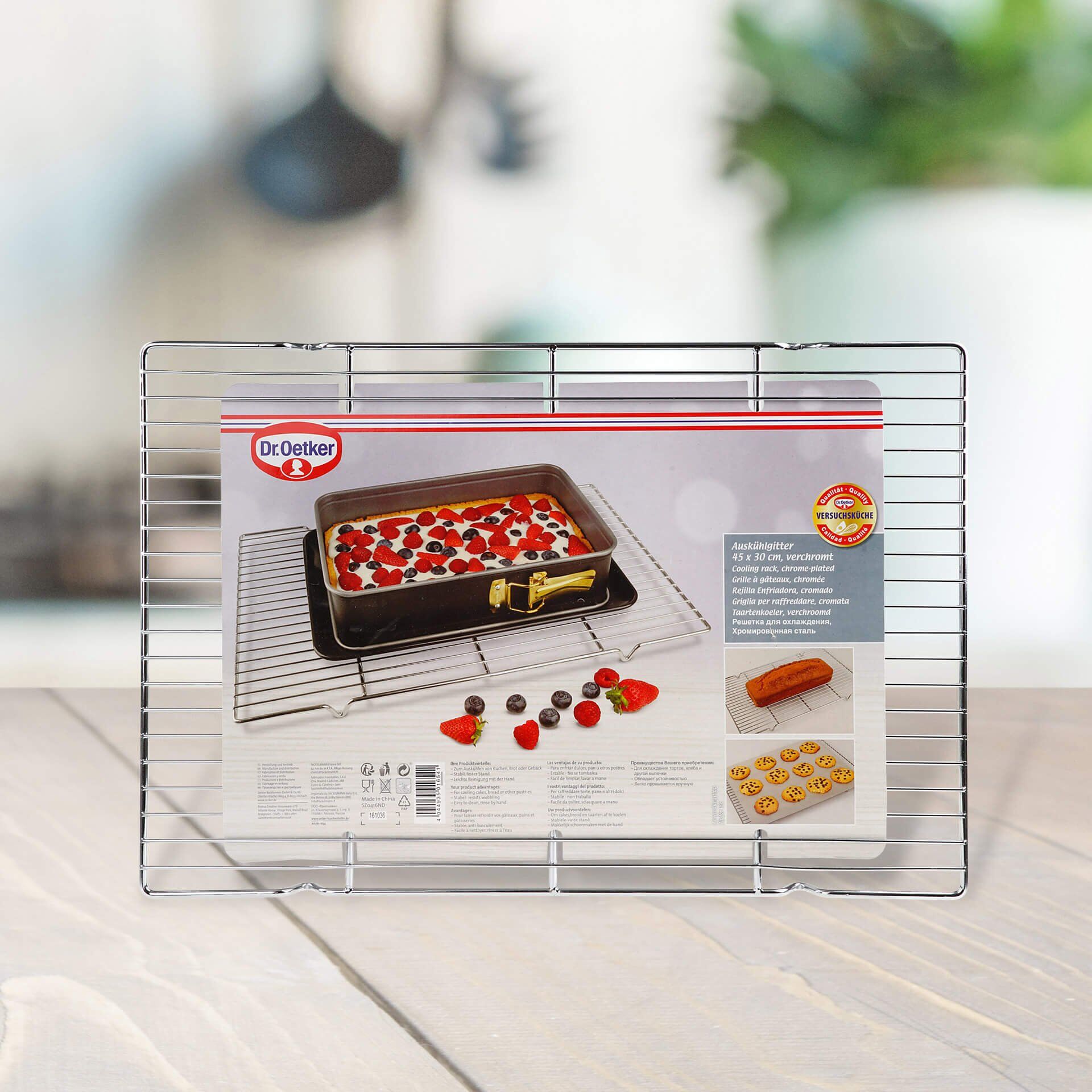 Kuchengitter, eckig, 45x30cm