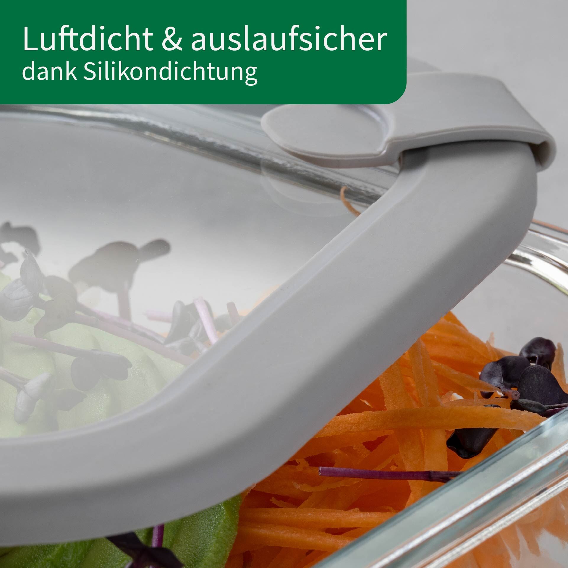 Vorratsdose Glas, eckig, 320ml