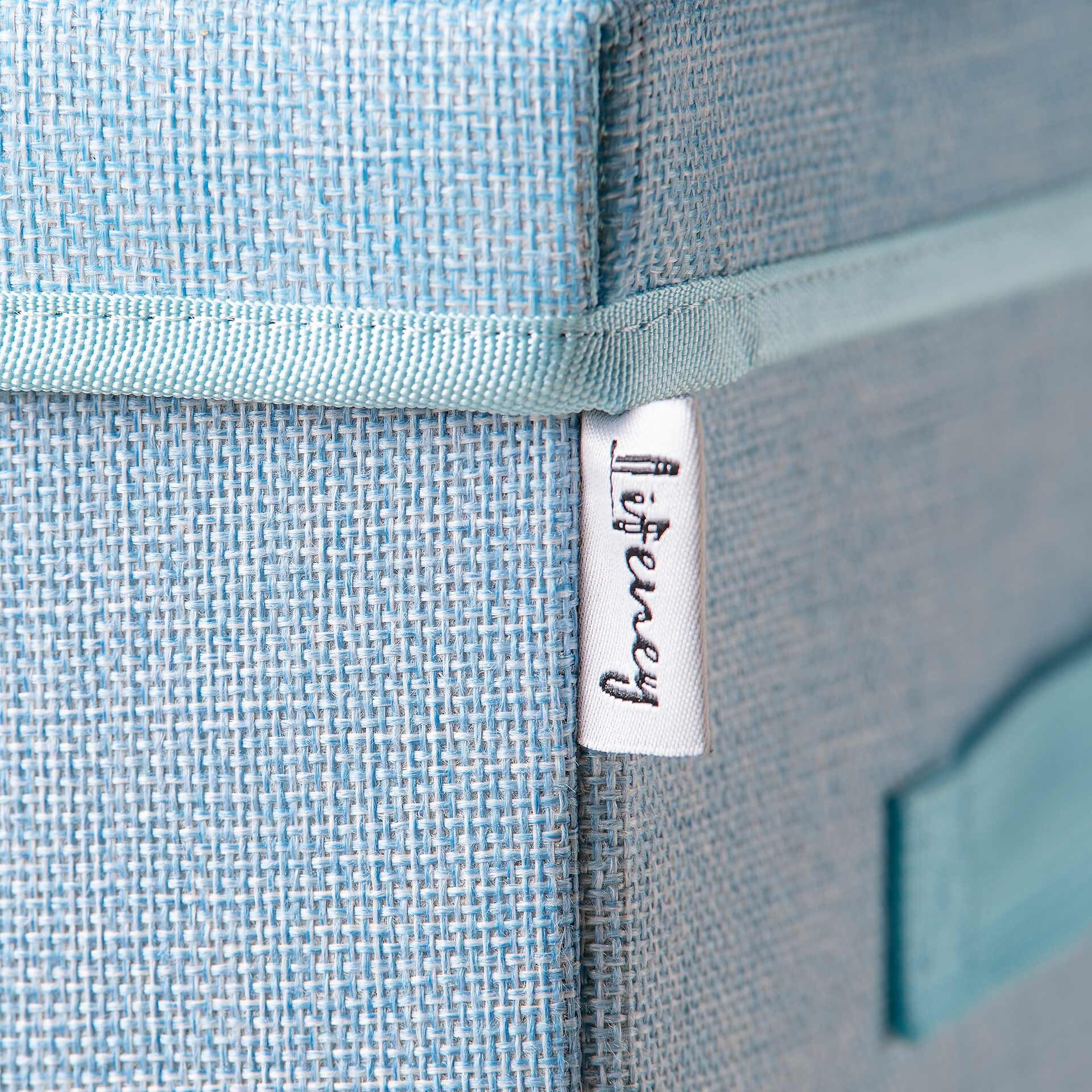 Aufbewahrungsbox mit Deckel, blau, 33x33x33cm