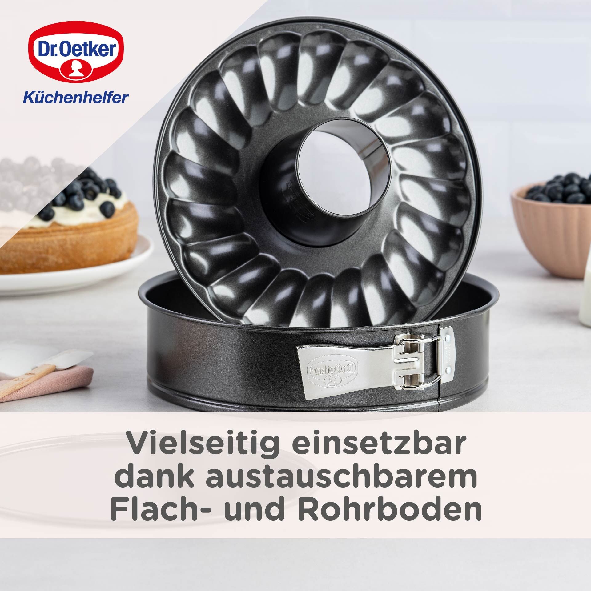 Springform mit Flach- und Rohrboden Classic, Ø26cm
