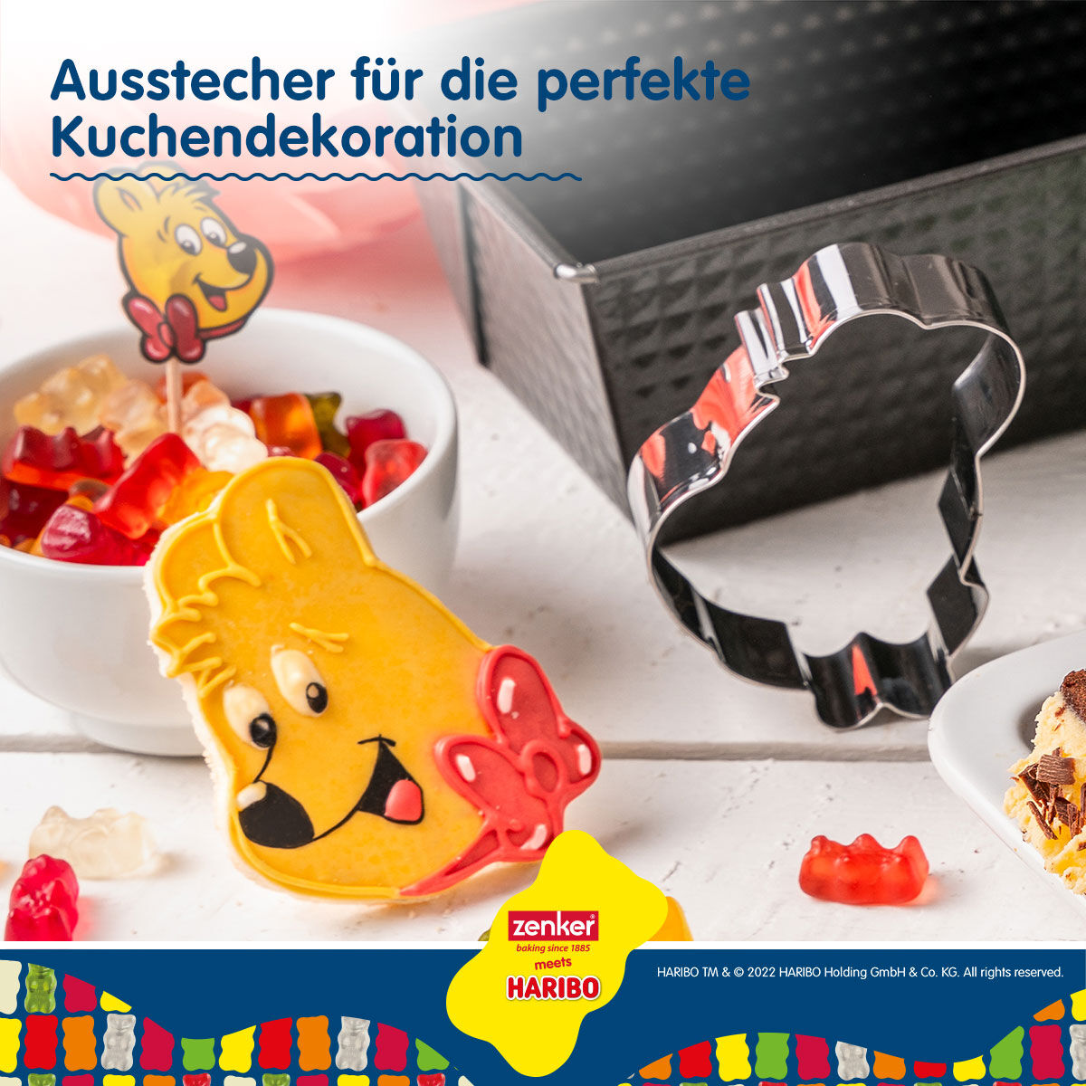 Kastenform inkl. Ausstecher HARIBO Goldbär, 25cm