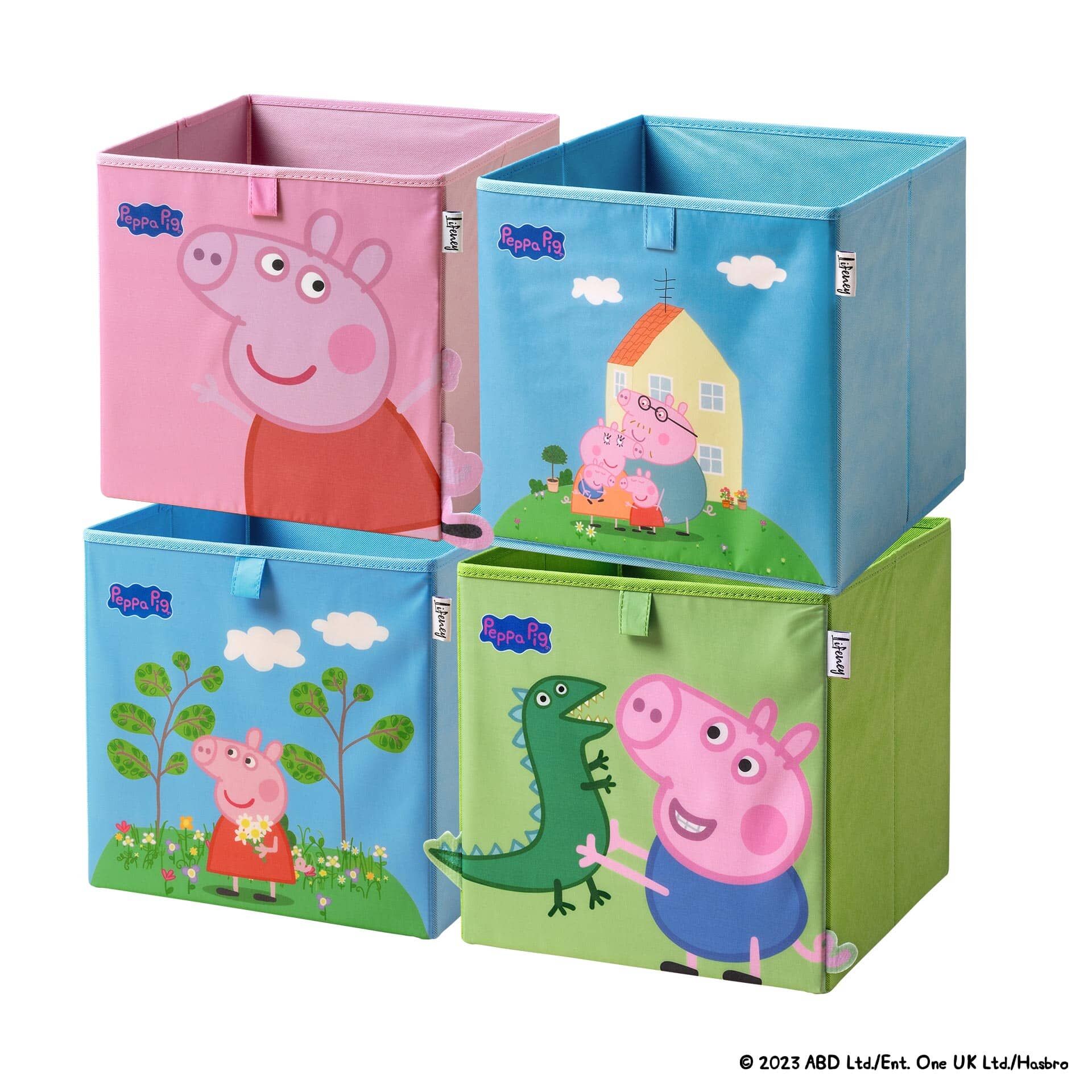 Aufbewahrungsbox Peppa Pig 4er Set, 30x30x30cm