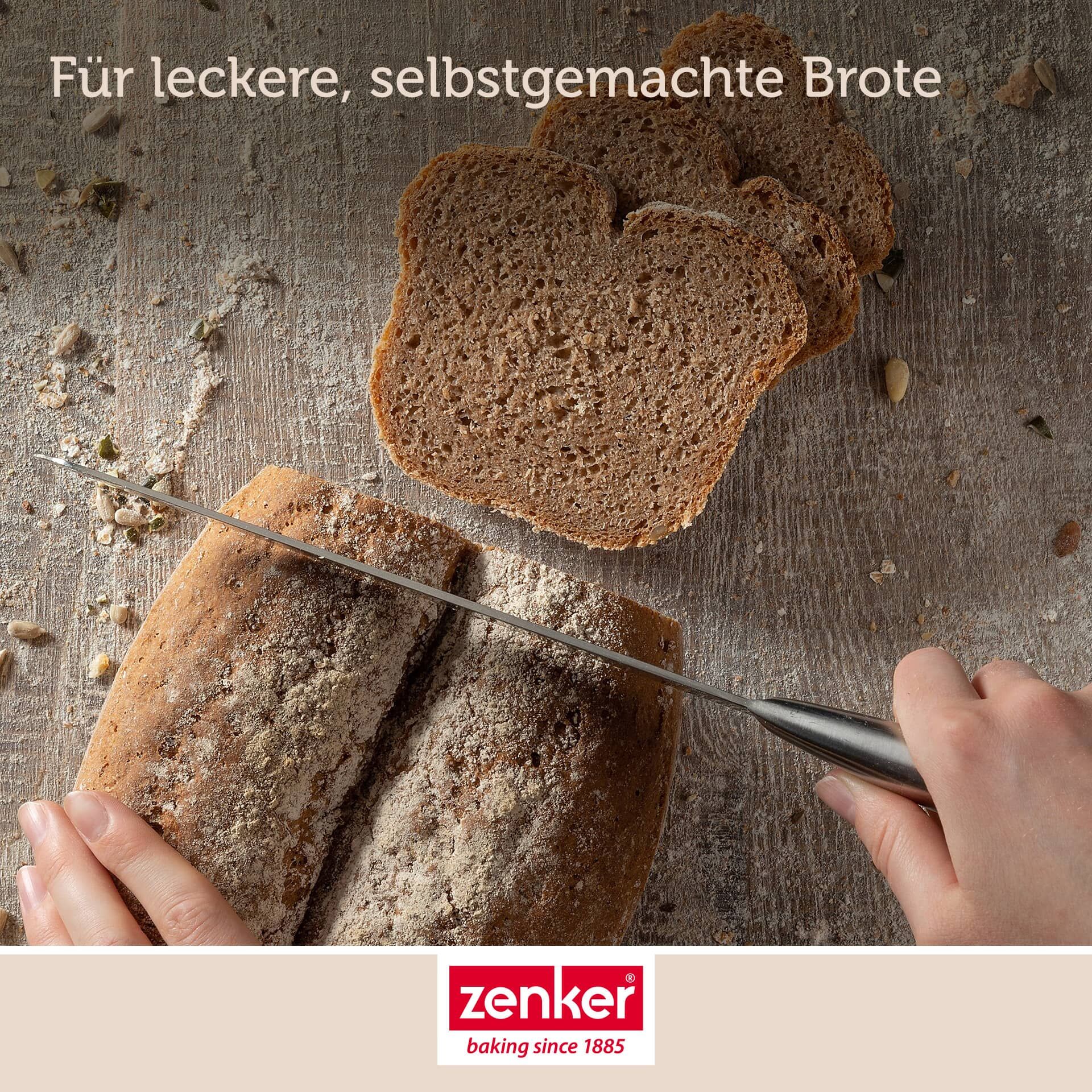 Brotbackform oval Dein Brot!, 26,5x16,5cm, Emaille