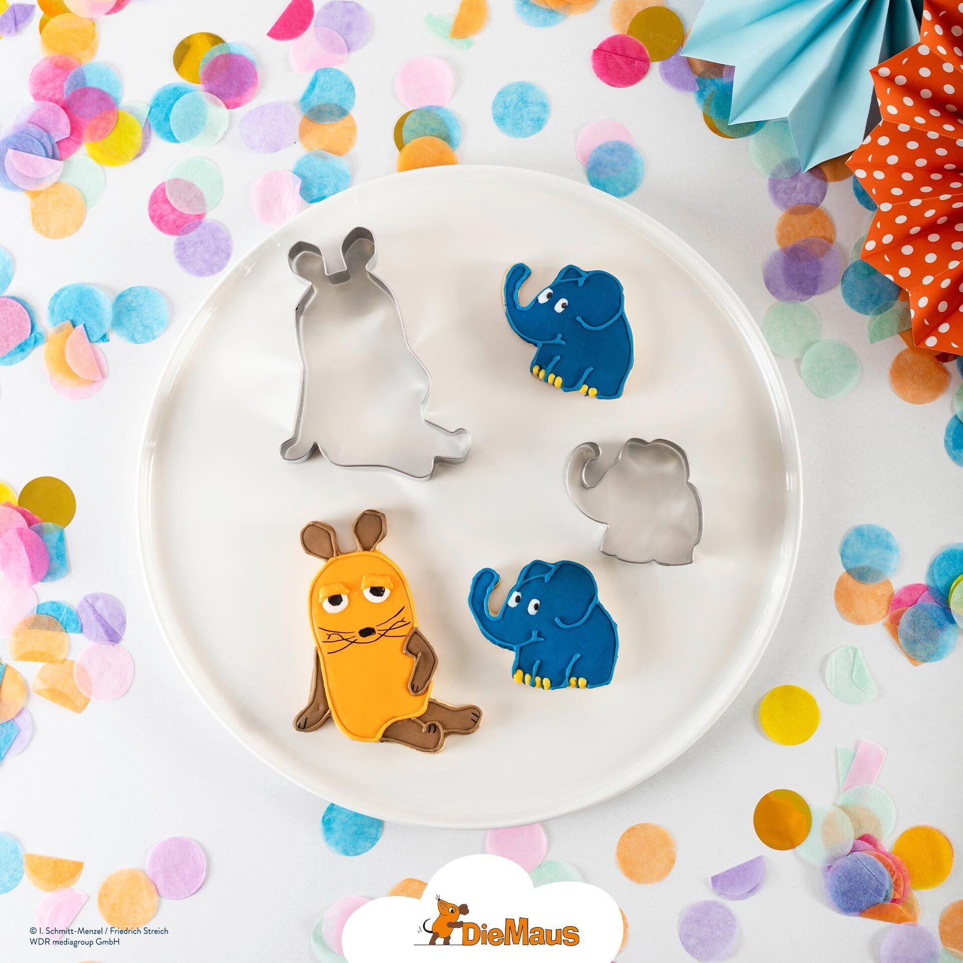 Ausstecher "DieMaus und Elefant", 2-teilig