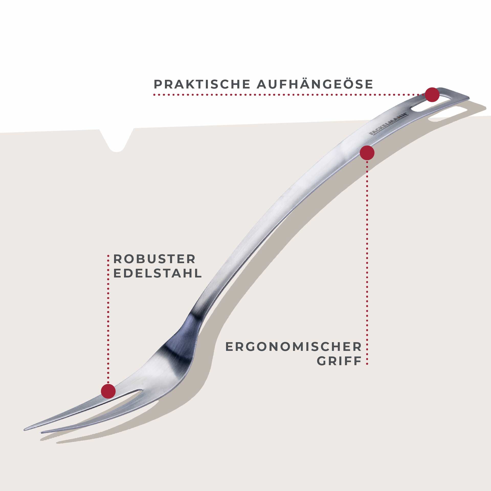 Fleischgabel Essential, Edelstahl
